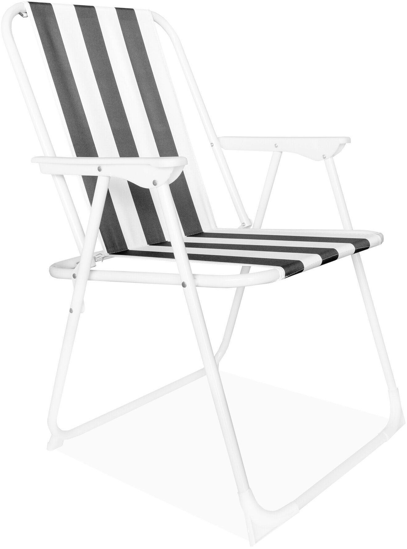 Linder Exclusiv PO2600SA Křeslo šedé s pruhy