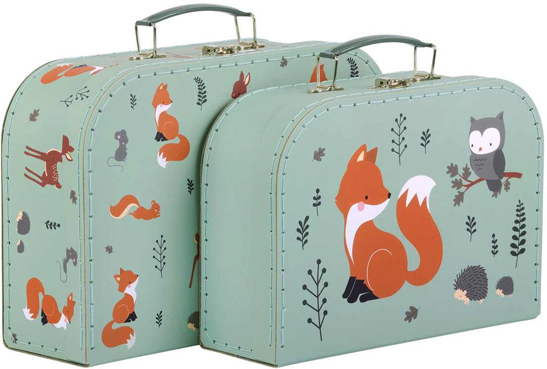 Kamarádi z lesa, sada 2 ks - kufříky pro každodenní použití