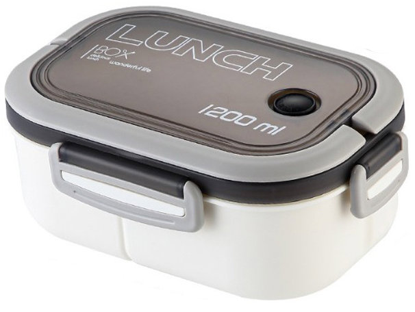 Livefy obědový box s příborem Lunch 1,2 l, bílý