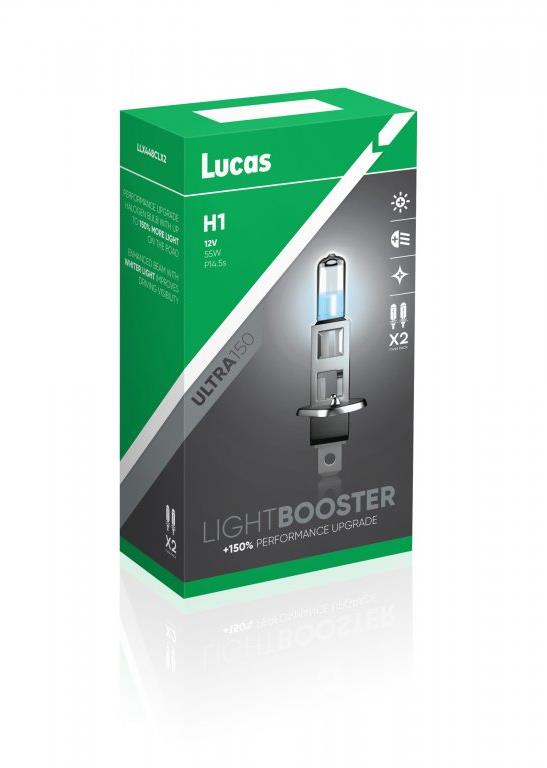 Lucas LightBooster H1 12V 55W +150% sada 2 ks
