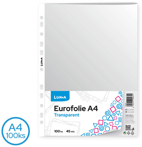 LUMA A4/45 mikronů, lesklé - balení 100 ks