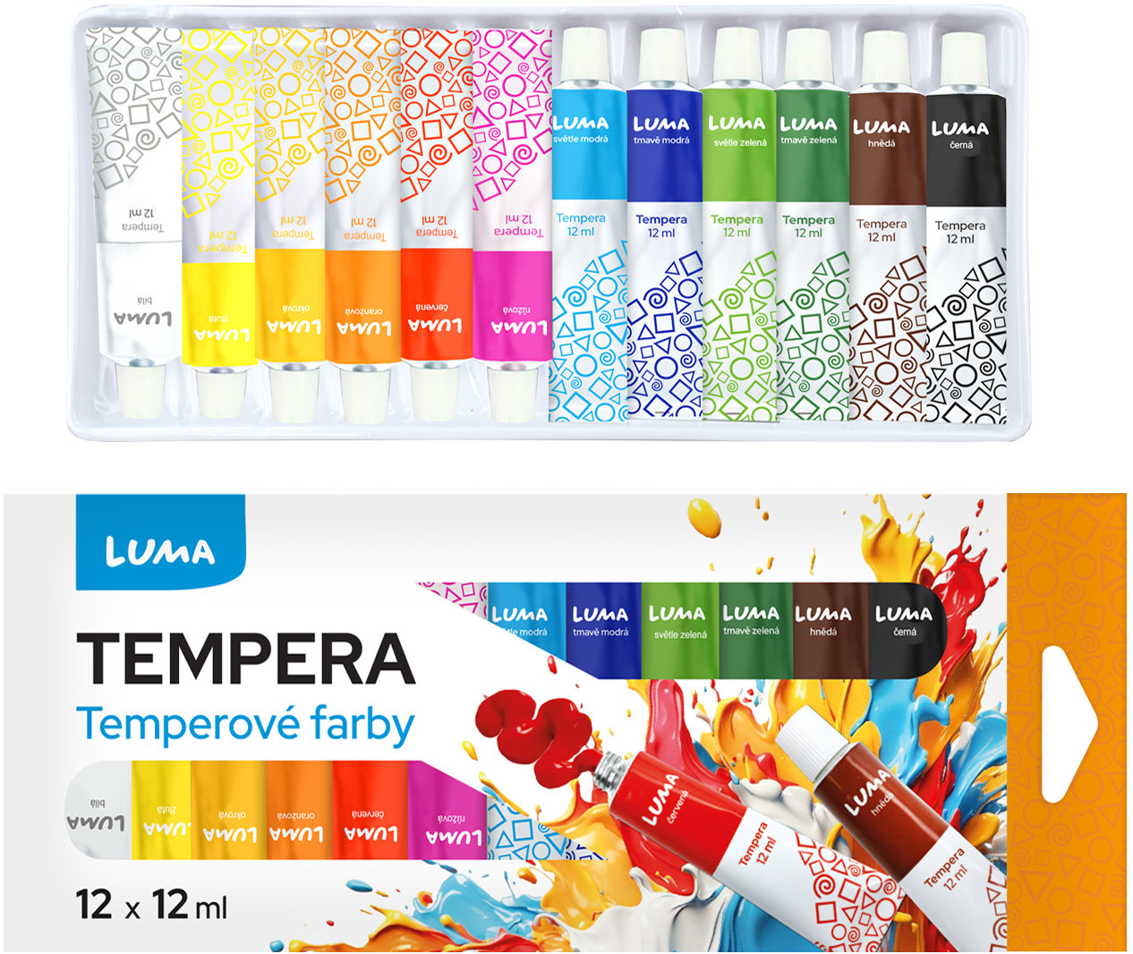 LUMA v tubách 12 ml x 12 barev