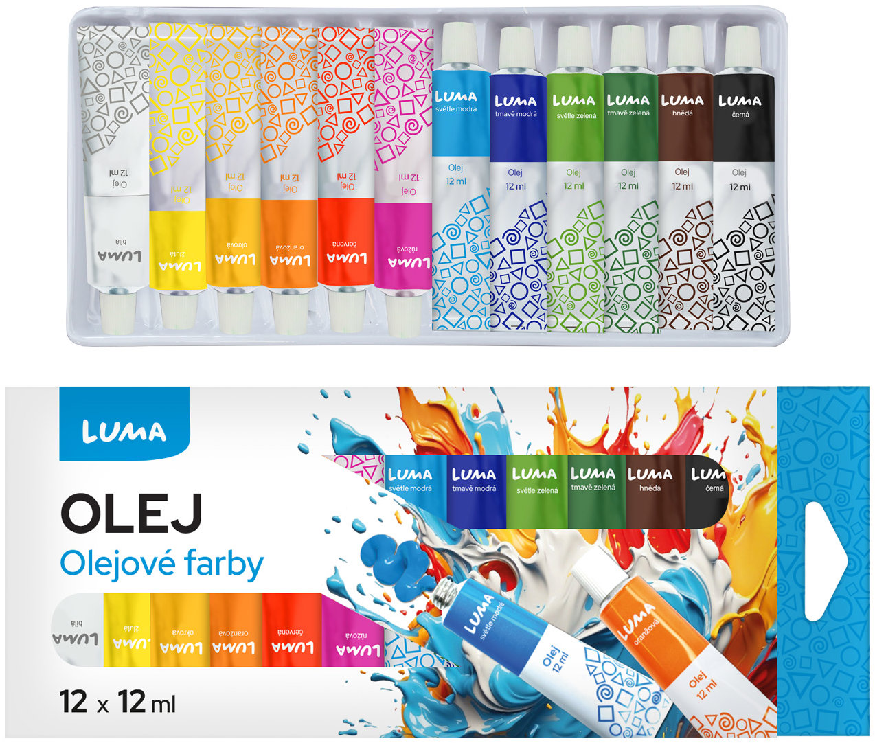 LUMA sada 12 barev x 12 ml
