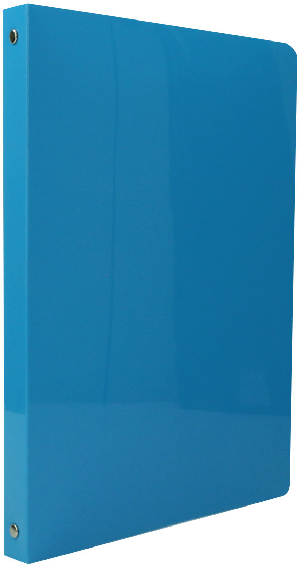 LUMA 4kroužkové papíry 25 mm A4 v neon modré barvě