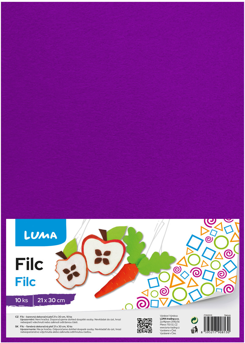 LUMA A4 fialový - balení 10 ks