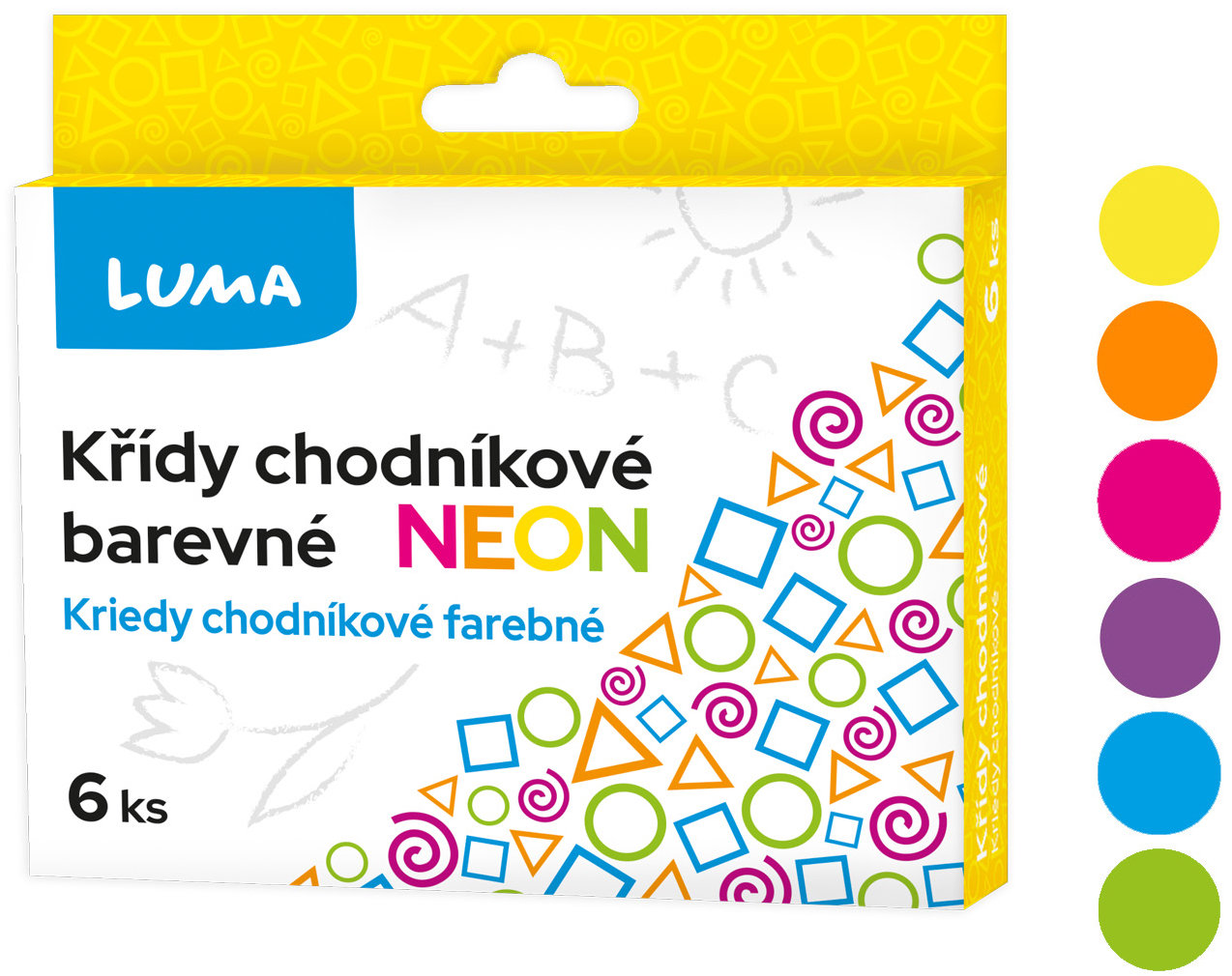 LUMA chodníkové NEON - sada 6 barev