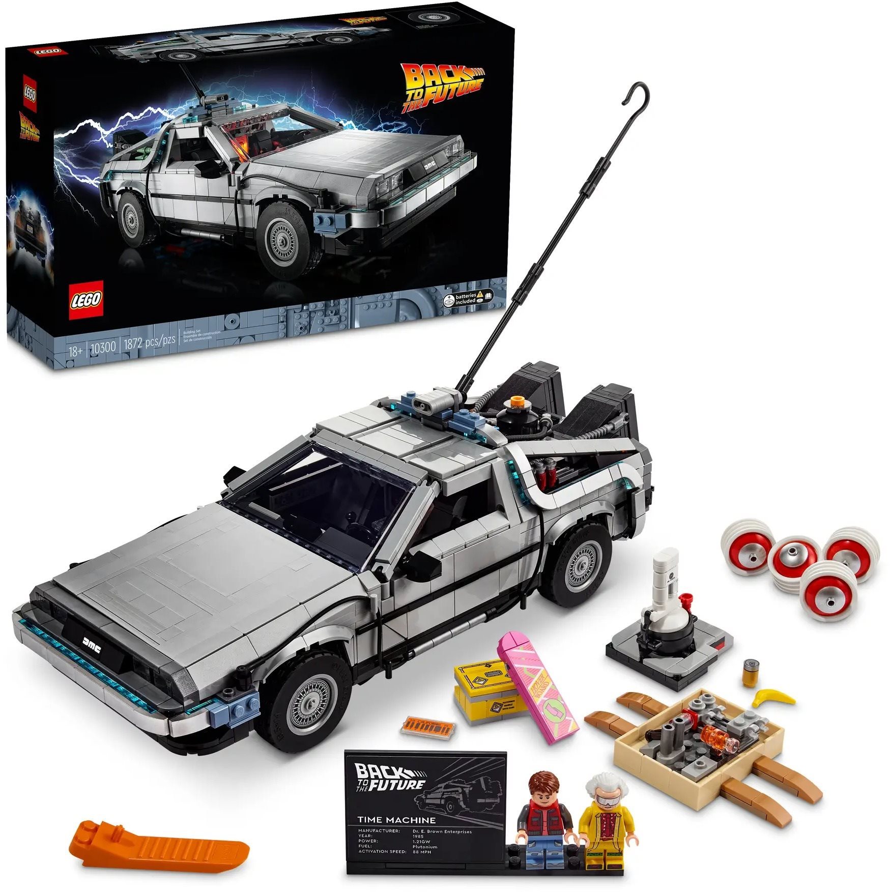 LEGO Icons 10300 Stroj času z Návratu do budoucnosti