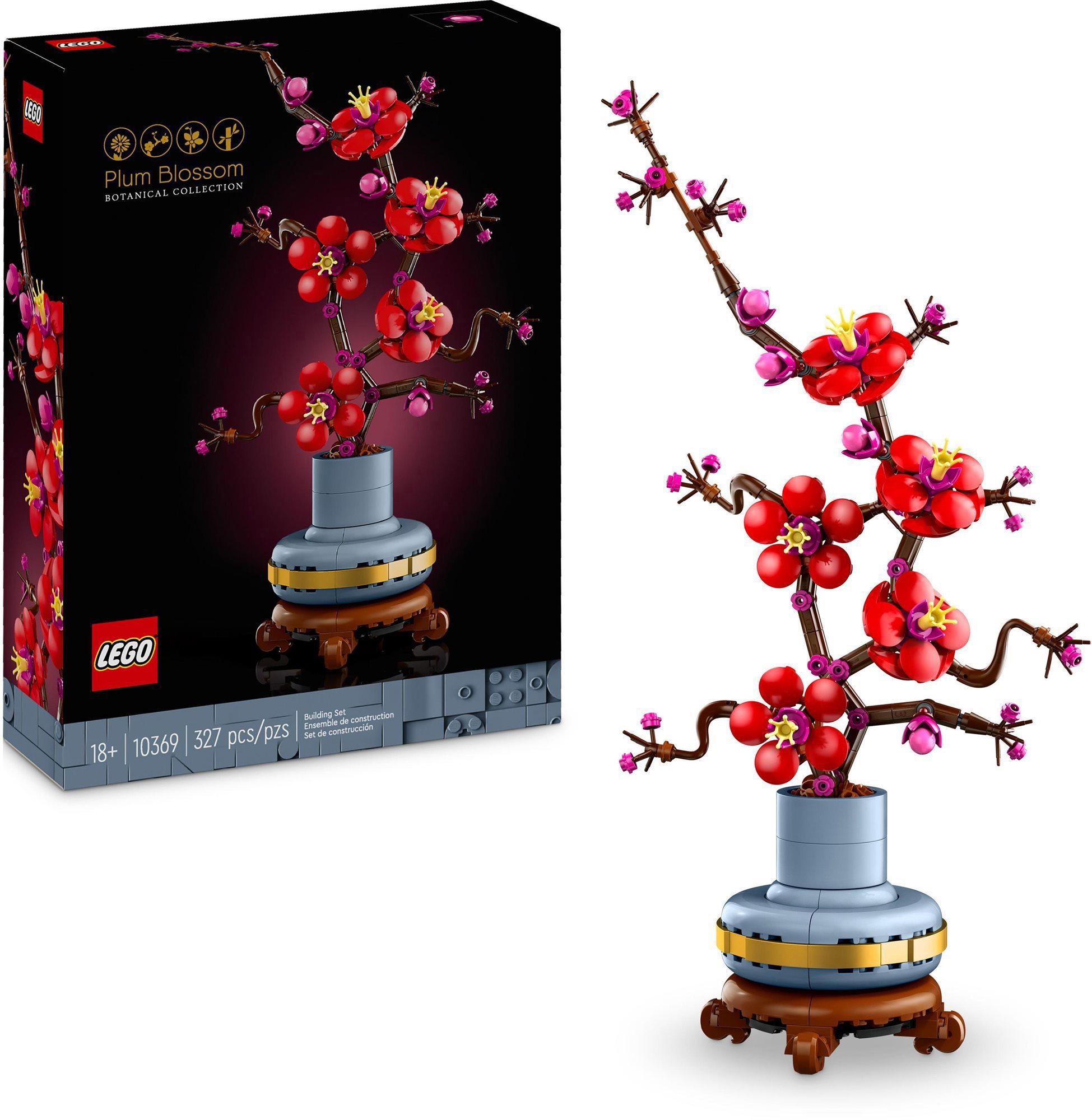 LEGO® Botanicals 10369 Meruňka japonská - stavebnice s meruňkovým stromem
