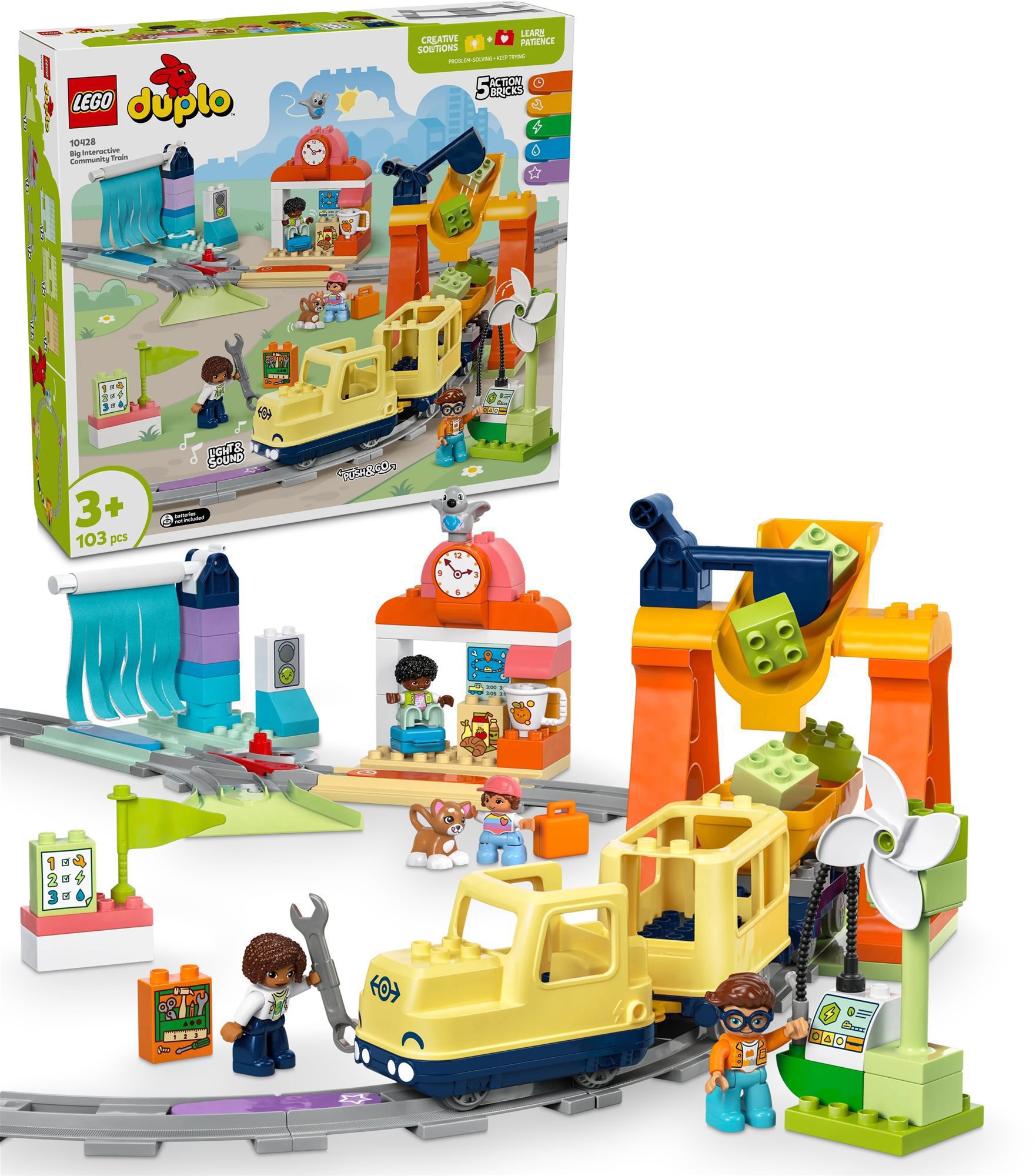 LEGO® DUPLO® 10428 Velký interaktivní komunitní vláček
