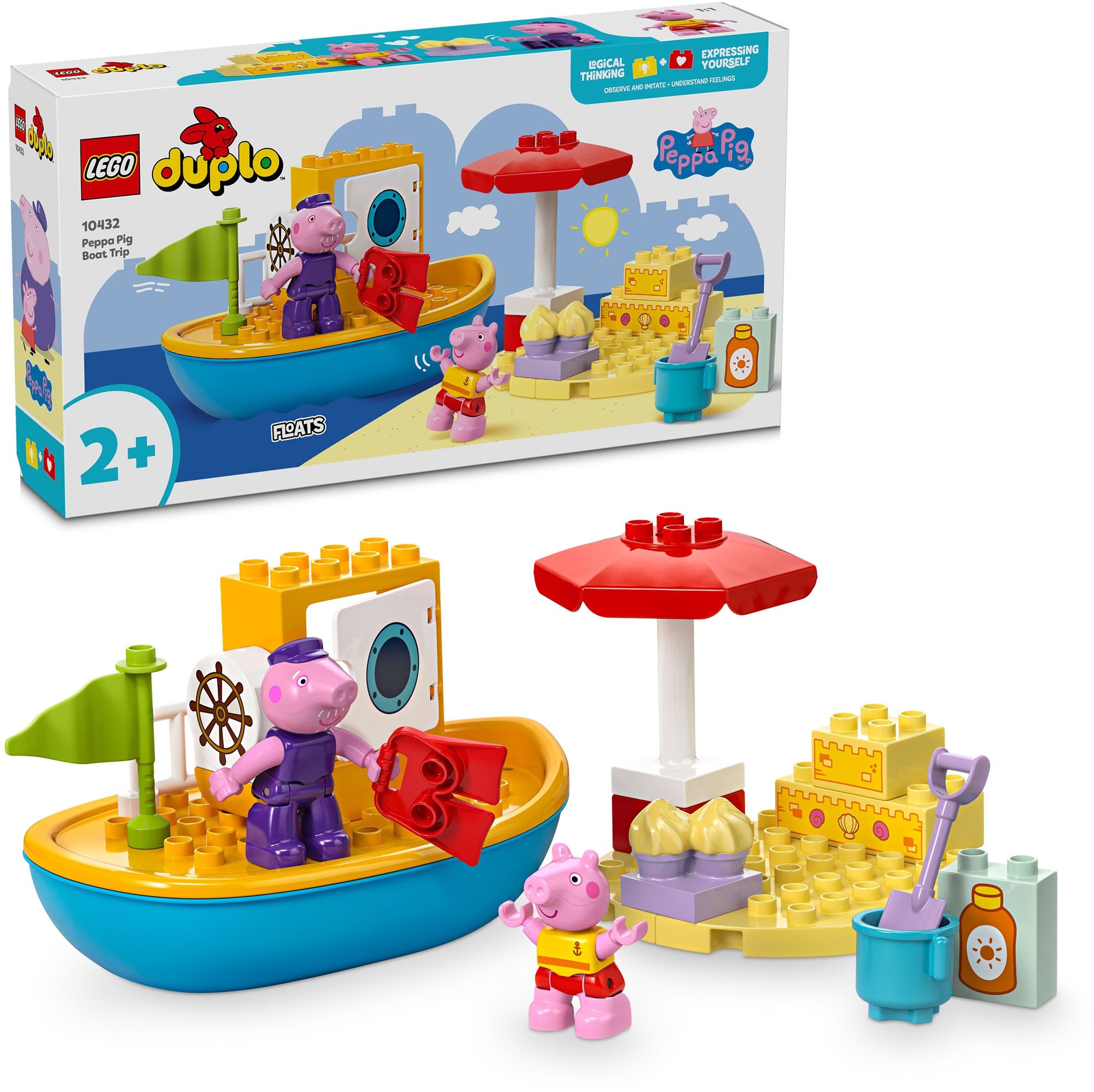 Stavebnice LEGO DUPLO 10432 Prasátko Peppa a výlet na loďce