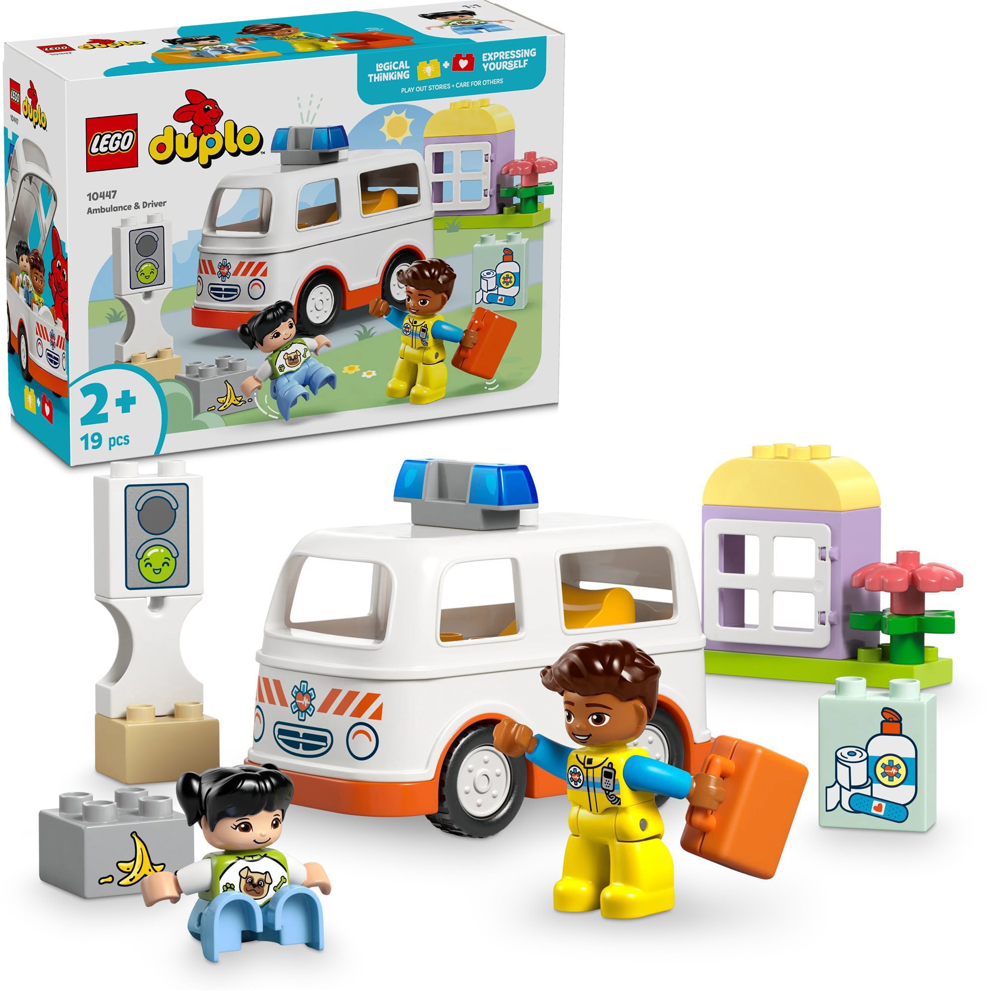 LEGO DUPLO 10447 Sanitka a řidič - stavebnice pro děti
