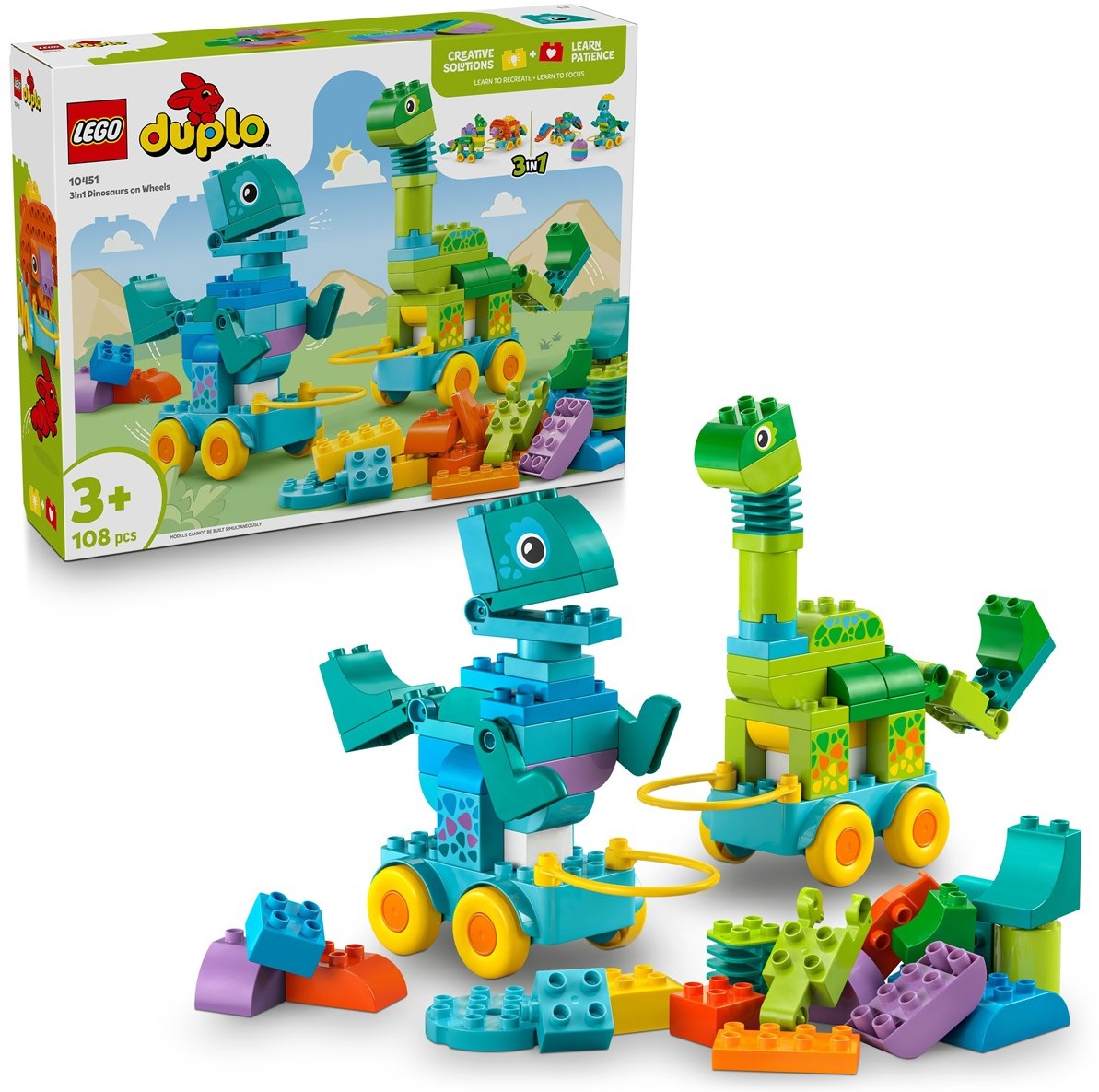 LEGO DUPLO 10451 Dinosauři na kolečkách