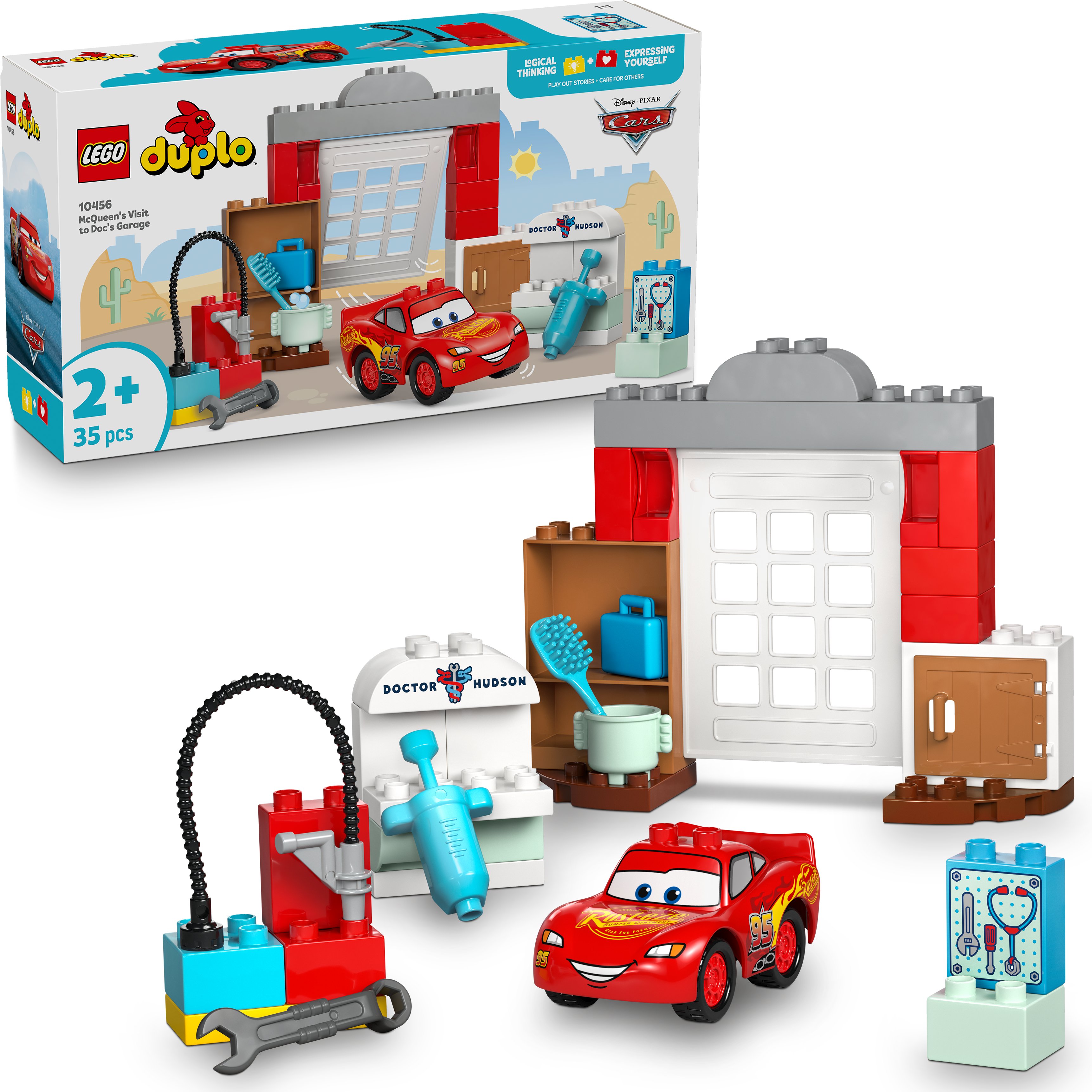 LEGO DUPLO Disney 10456 McQueen a návštěva v garáži doktora Hudsona