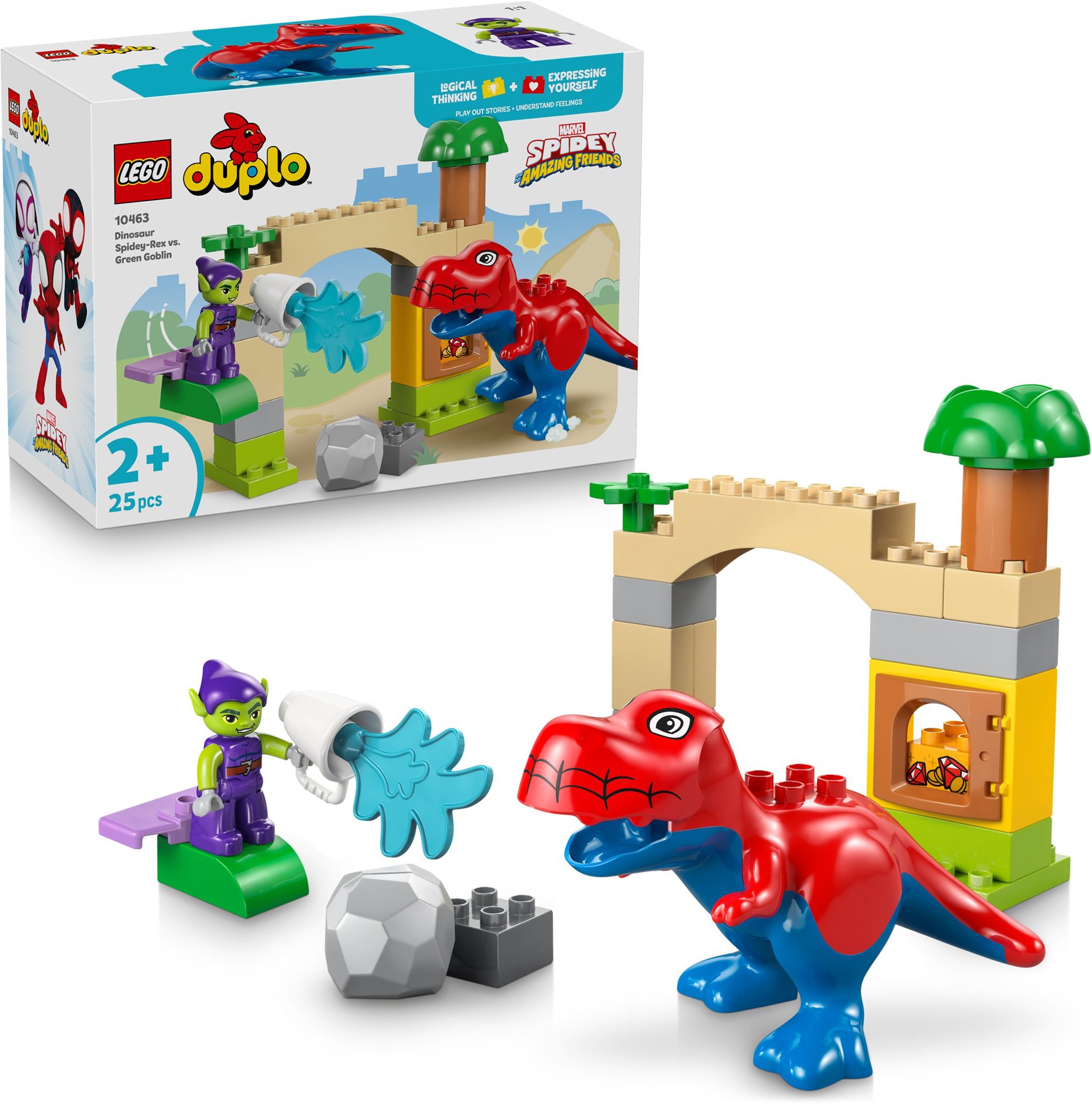 LEGO&reg; DUPLO&reg; | Disney 10463 Dinosaurus Spidey-Rex vs. Zelený goblin