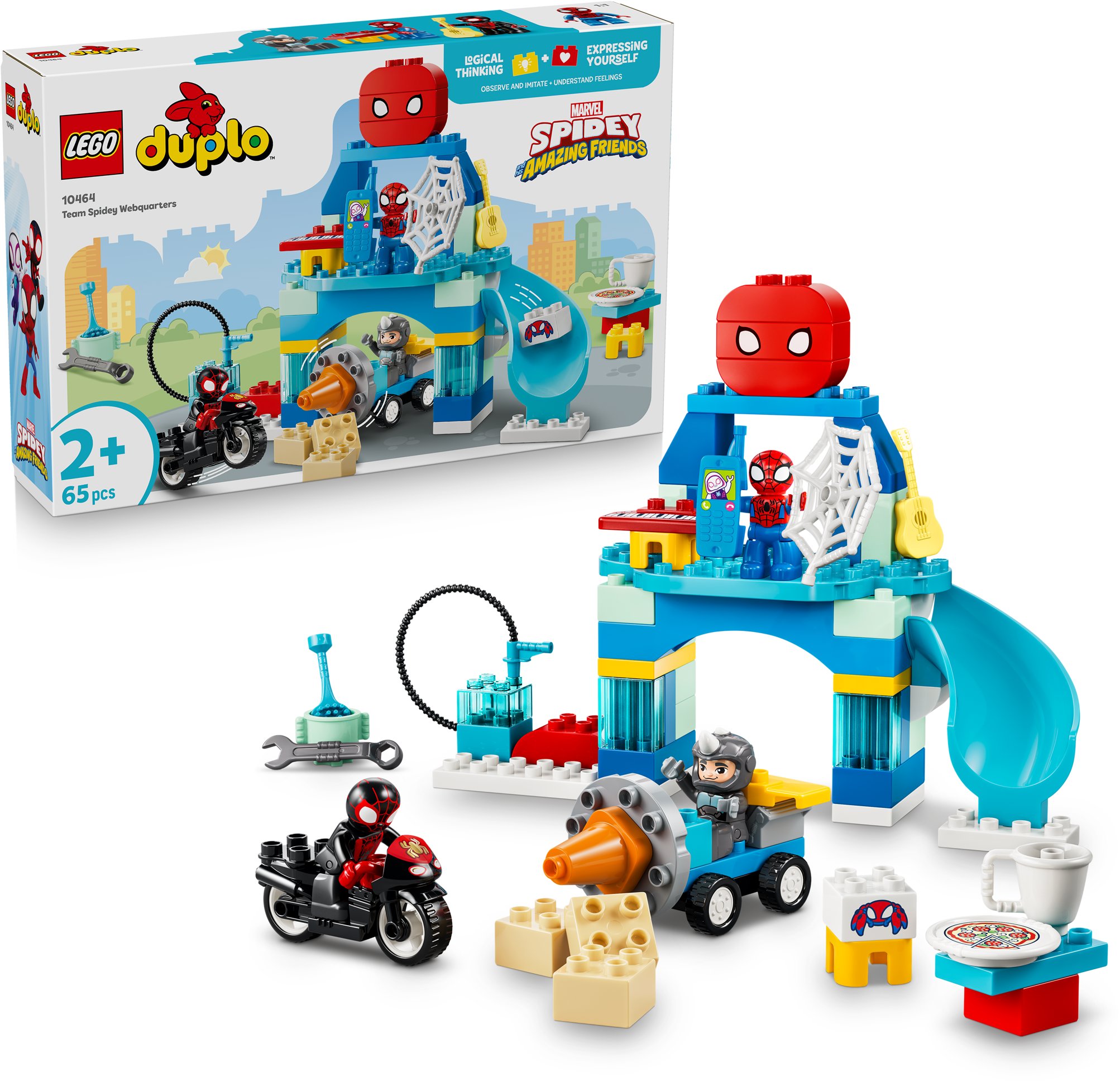 LEGO® DUPLO® | Marvel 10464 Spideyho tým a pavoučí základna