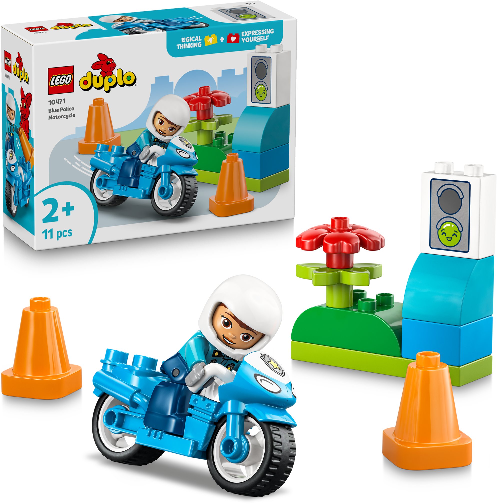 LEGO® DUPLO® Town 10471 Modrá policejní motorka