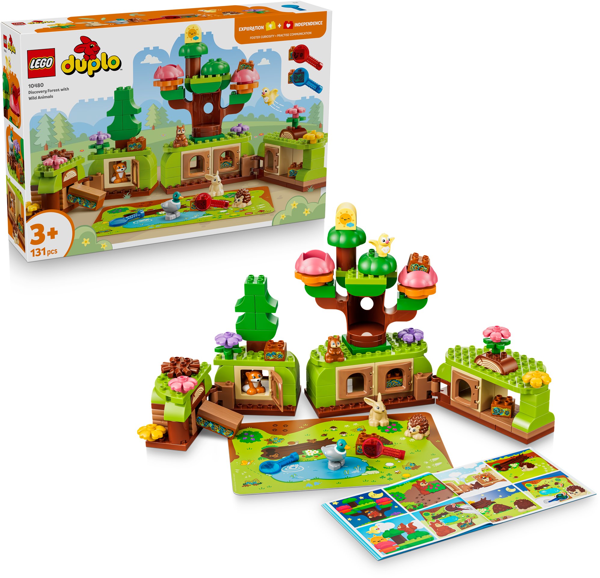 LEGO® DUPLO 10480 Les plný objevů a divokých zvířátek