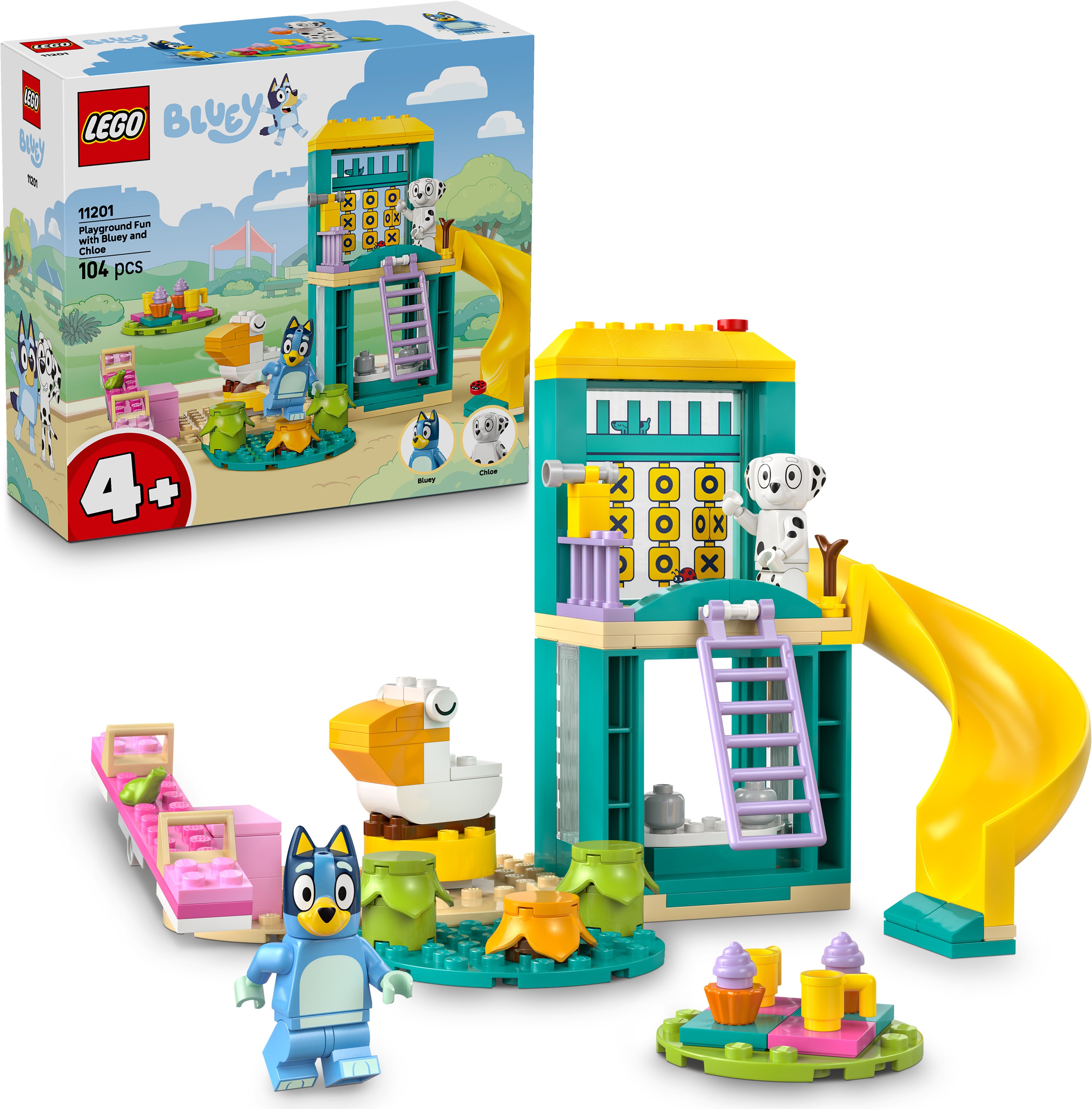 LEGO DUPLO Bluey, Chloe a zábava na hřišti