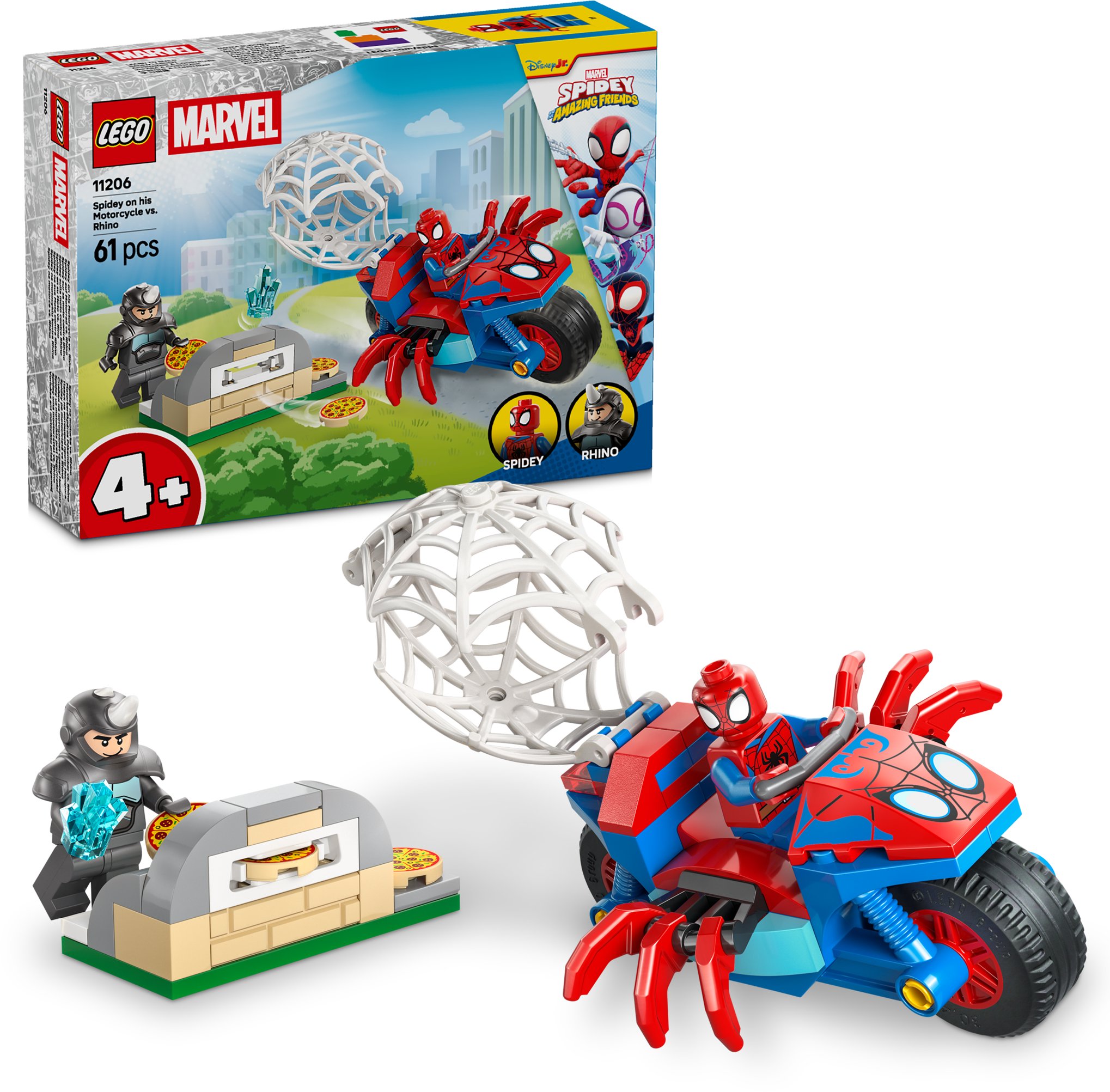 LEGO Spidey 11206 Spidey na motorce vs. Rhino
