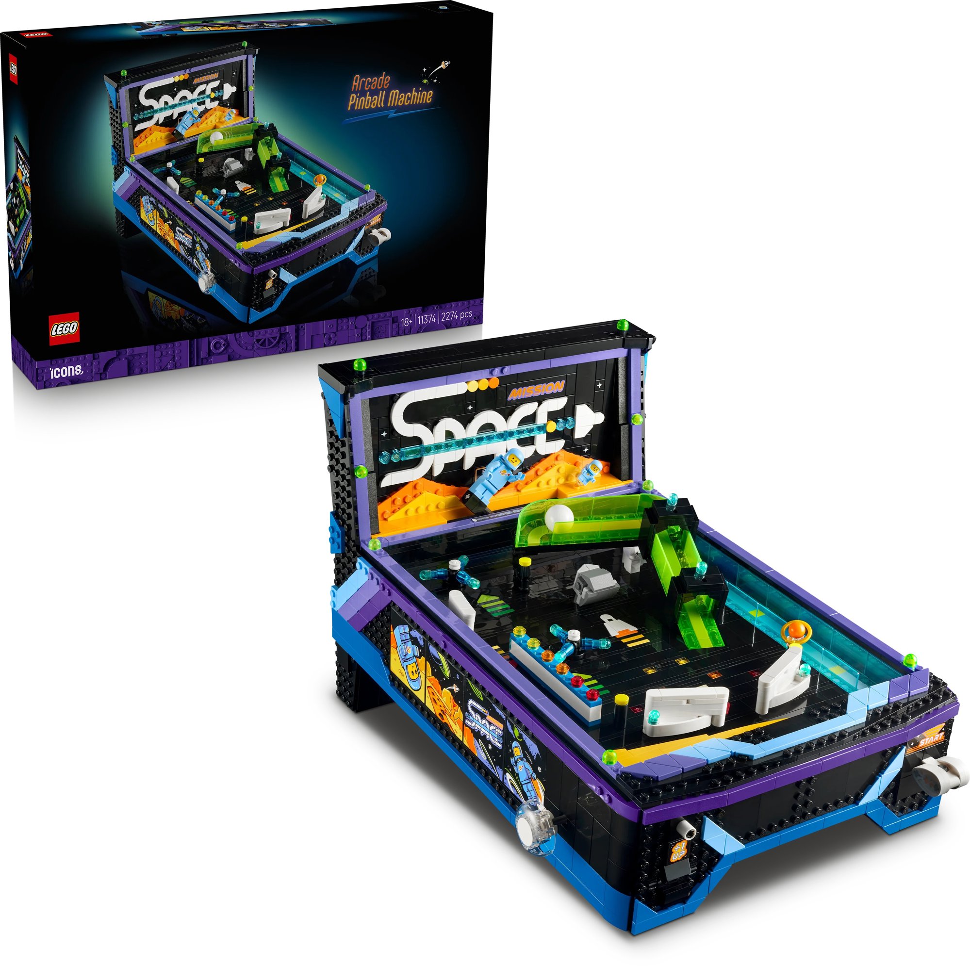 LEGO® Icons 11374 Arcade Pinball Machine Building Set