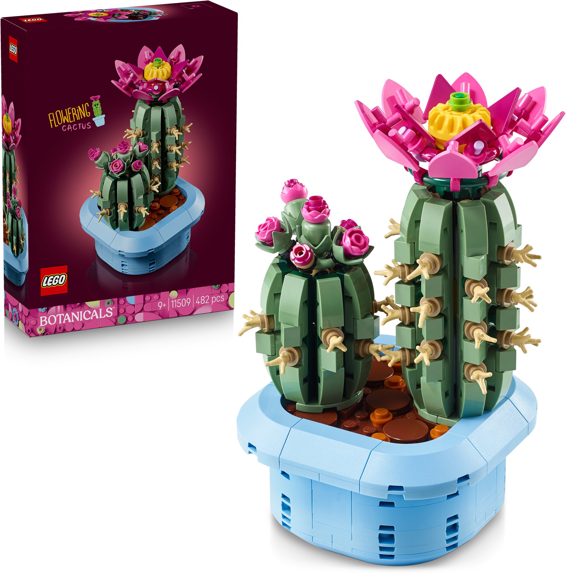 LEGO Botanicals 11509 Kvetoucí kaktus - jedinečná stavebnice s realistickým a detailním modelem kvetoucího kaktusu.