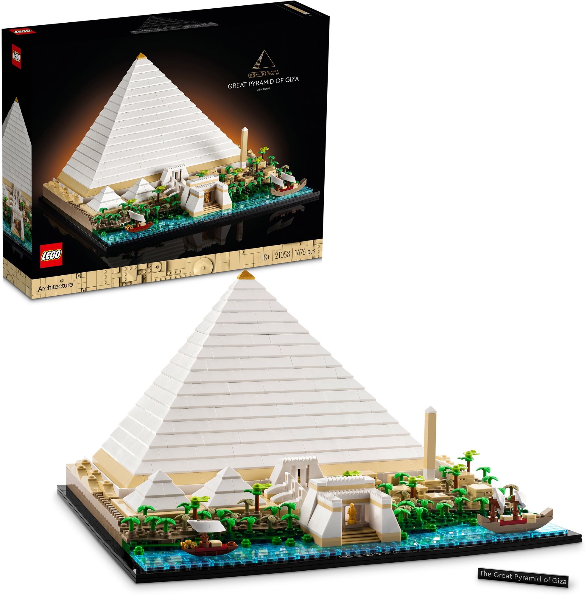 LEGO® Architecture 21058 Velká pyramida v Gíze - detailní model stavebnice