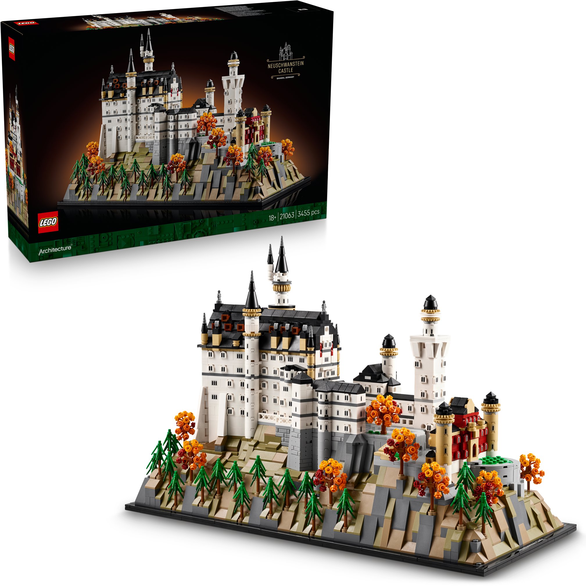 LEGO Architecture 21063 Zámek Neuschwanstein model