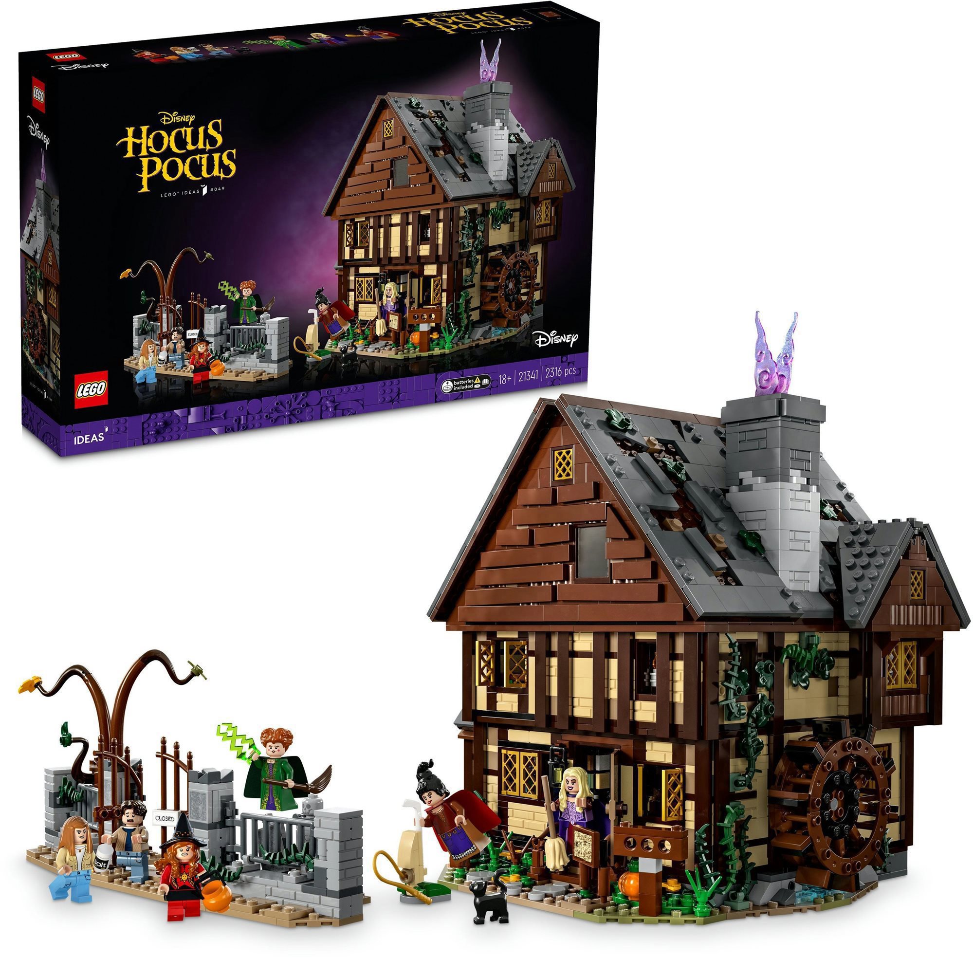 LEGO® Ideas 21341 Disney Hokus pokus: Chatka sester Sandersonových