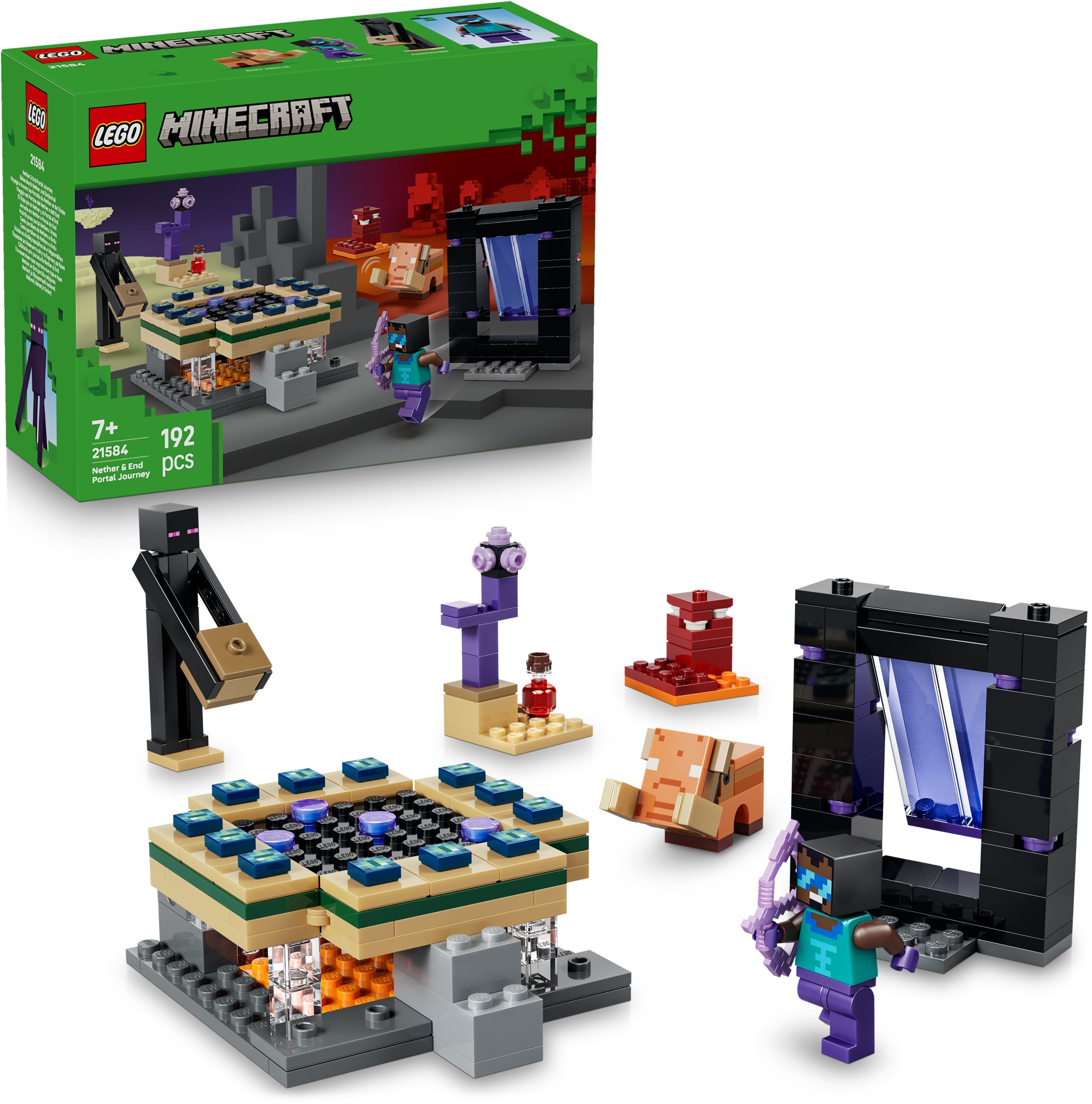 LEGO® Minecraft 21584 Cesta portálem do Netheru a Endu