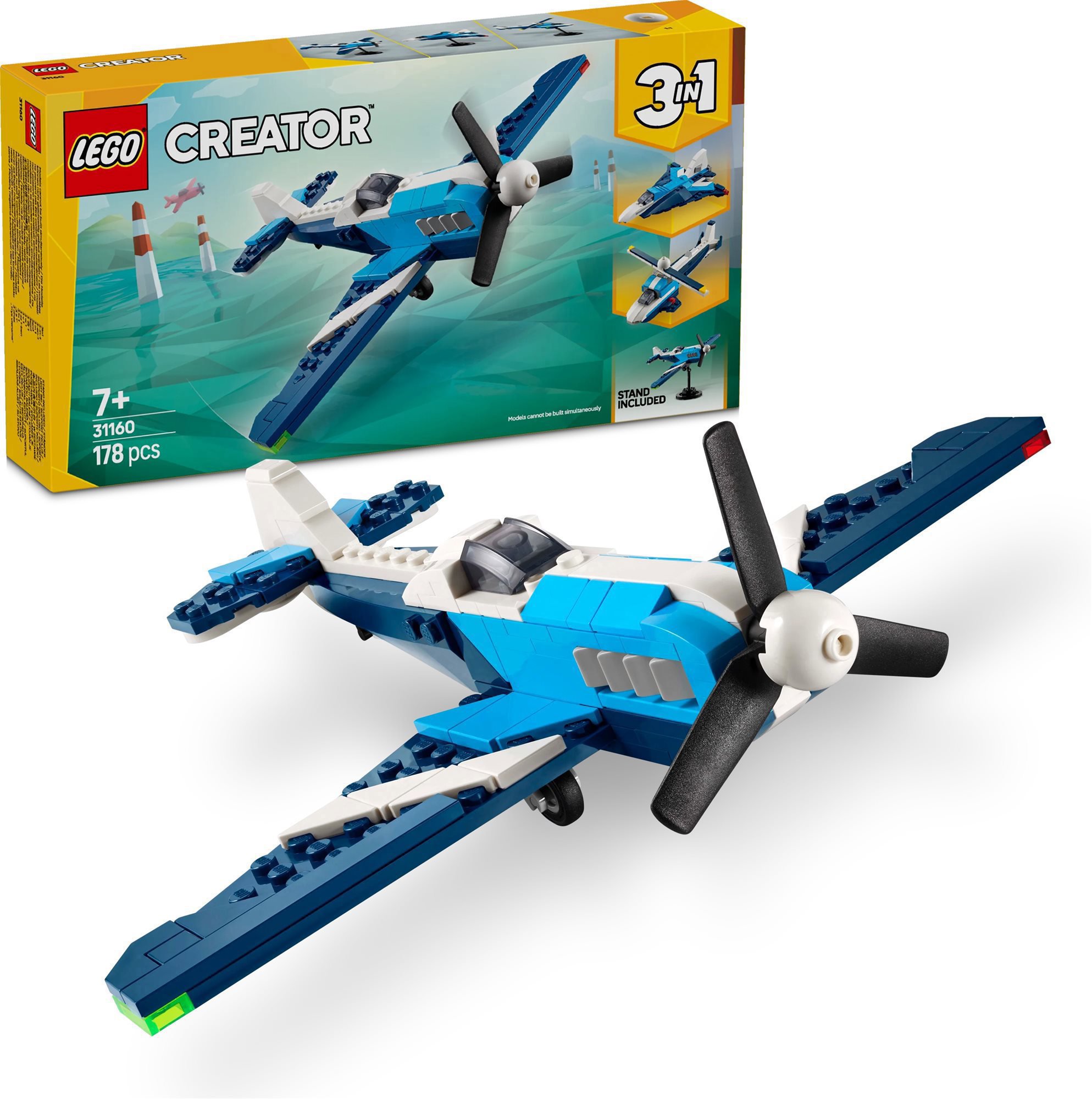 LEGO Creator 3 v 1 Závodní letadlo sestavené z kostek