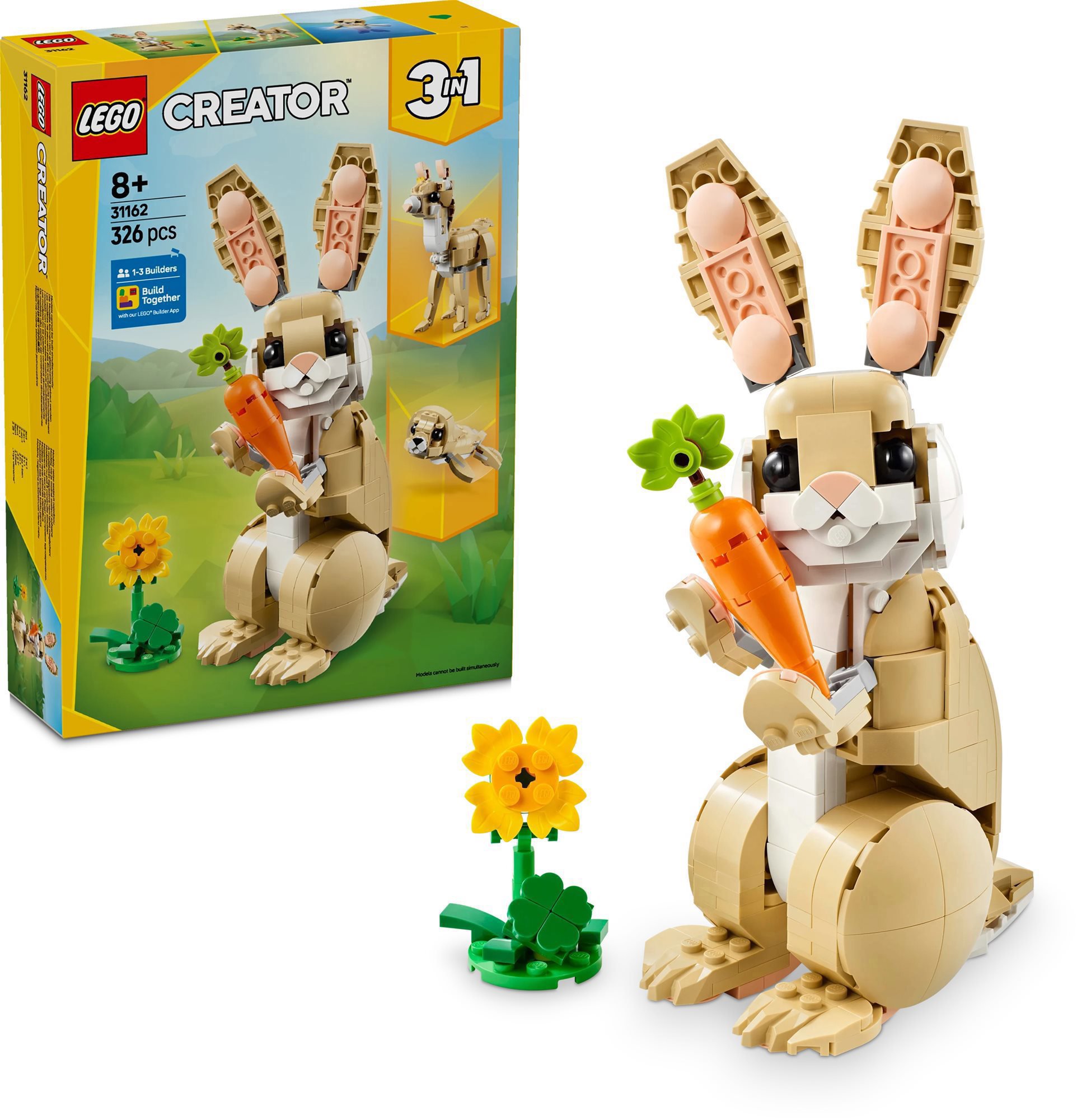 LEGO® Creator 3 v 1 Roztomilý králíček - stavebnice s různými modely