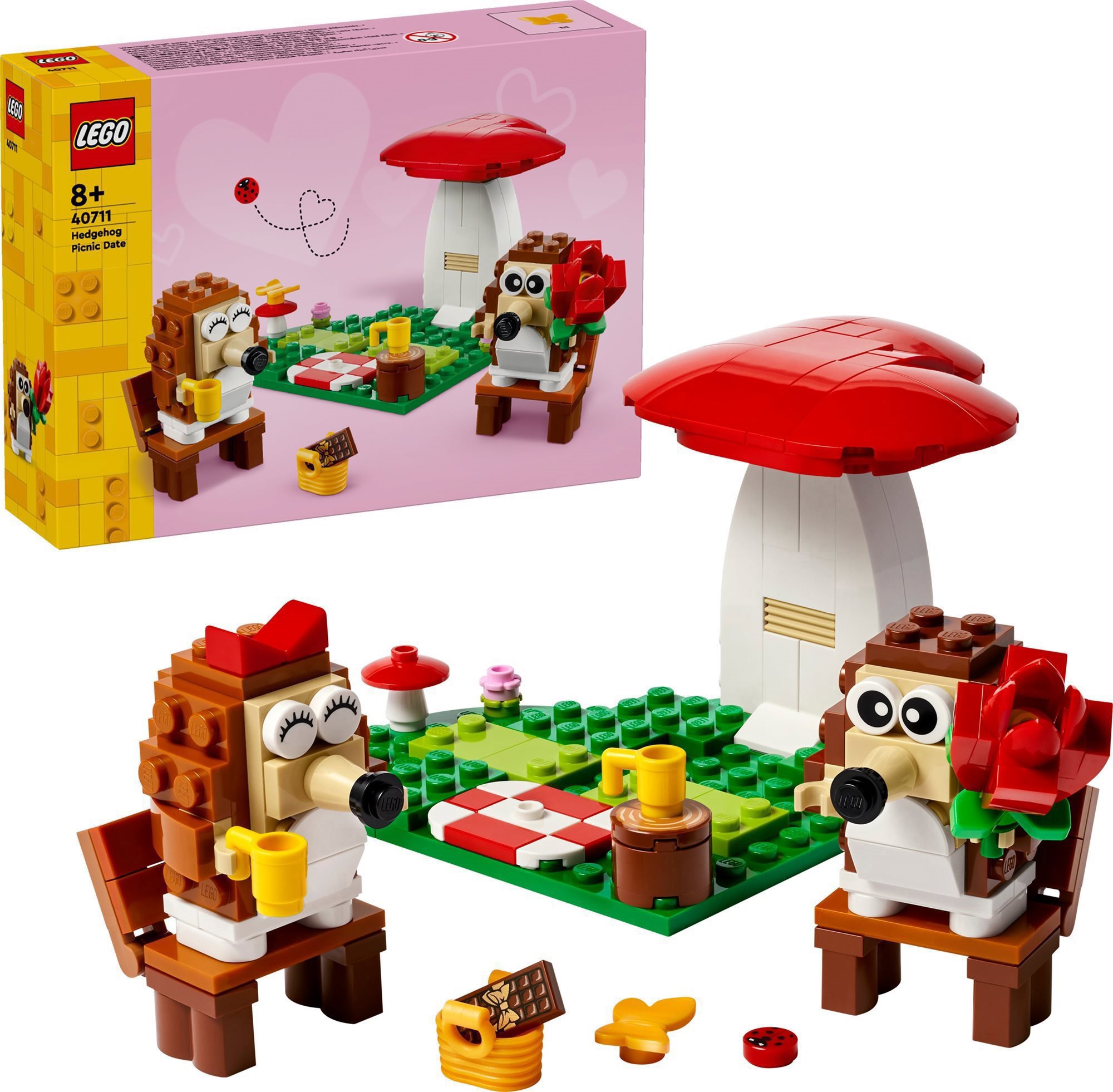 LEGO Icons Ježčí rande s piknikem
