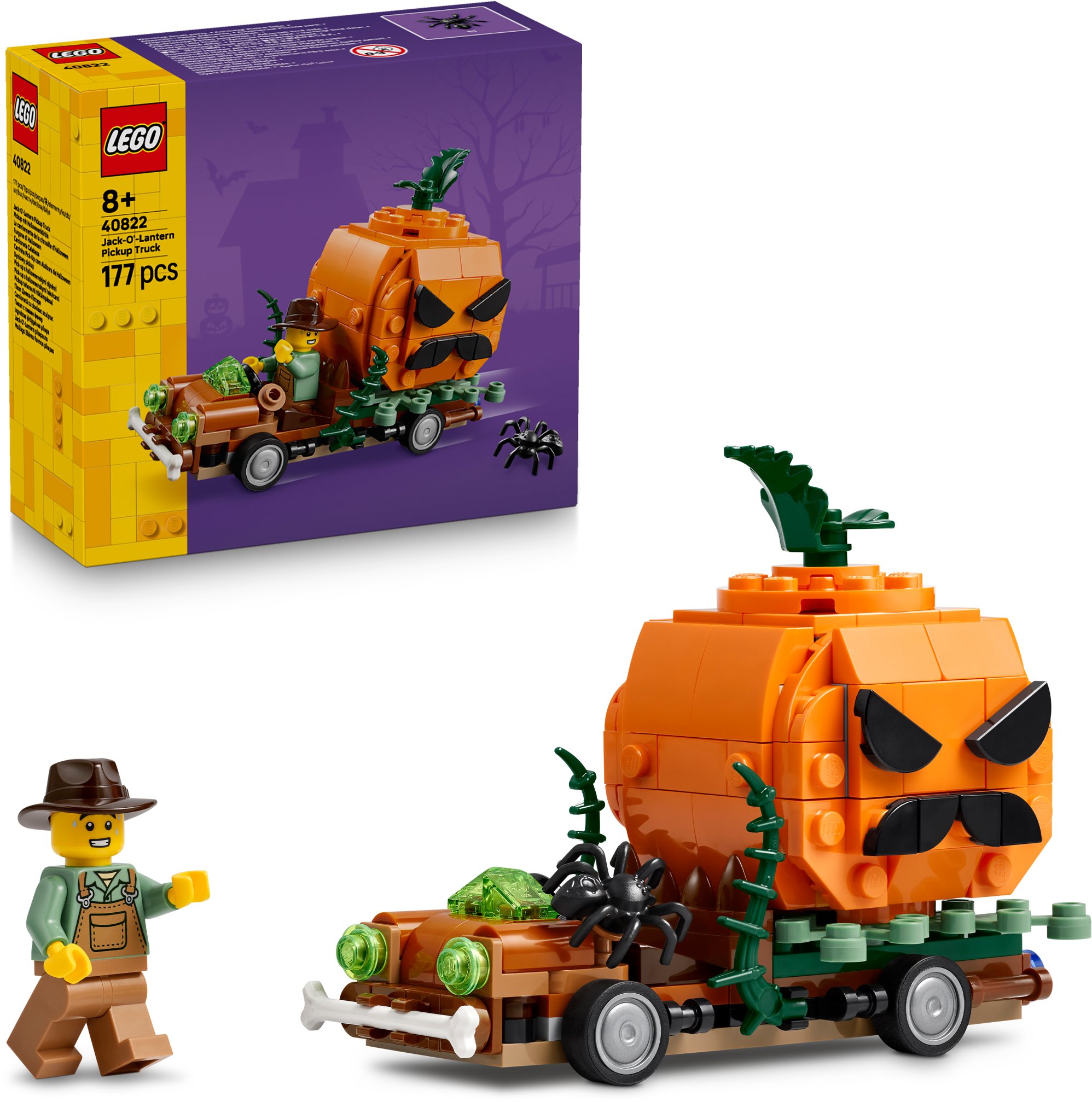 LEGO Iconic 40822 Pick-up s halloweenskými dýněmi