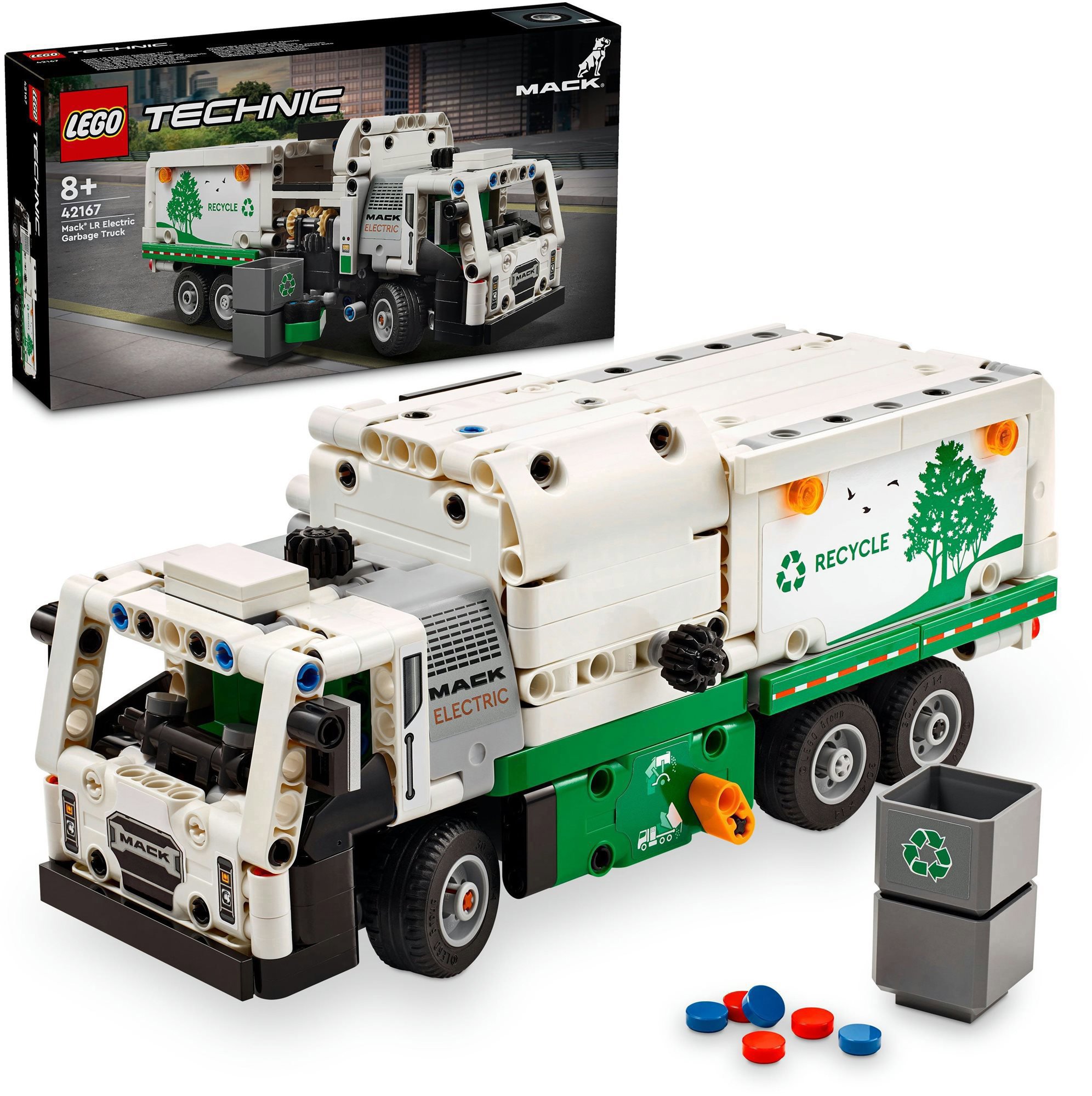 Stavebnice LEGO Technic 42167 Popelářský vůz Mack LR Electric