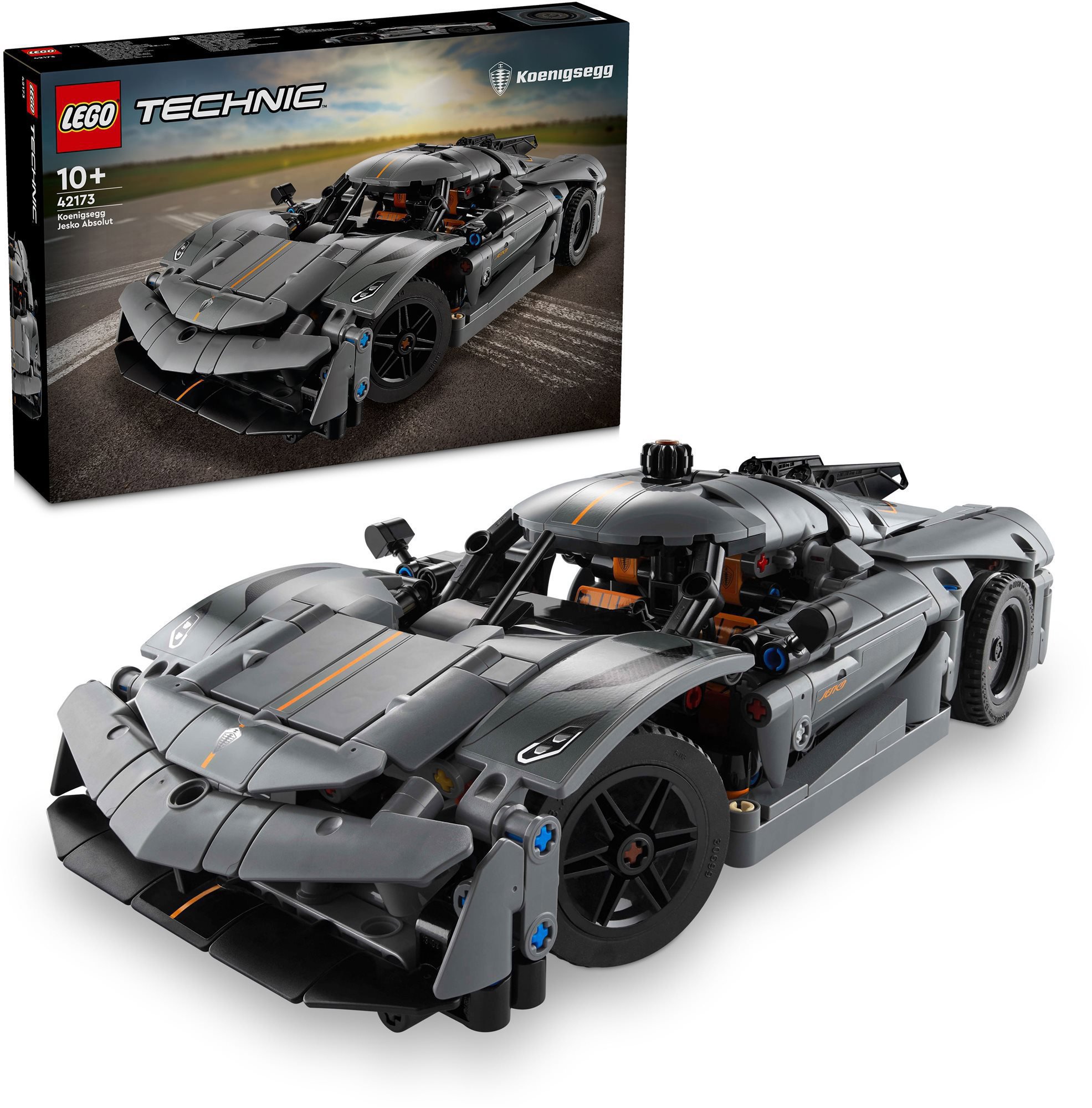 LEGO® Technic 42173 Koenigsegg Jesko Absolut - šedé hyperauto model