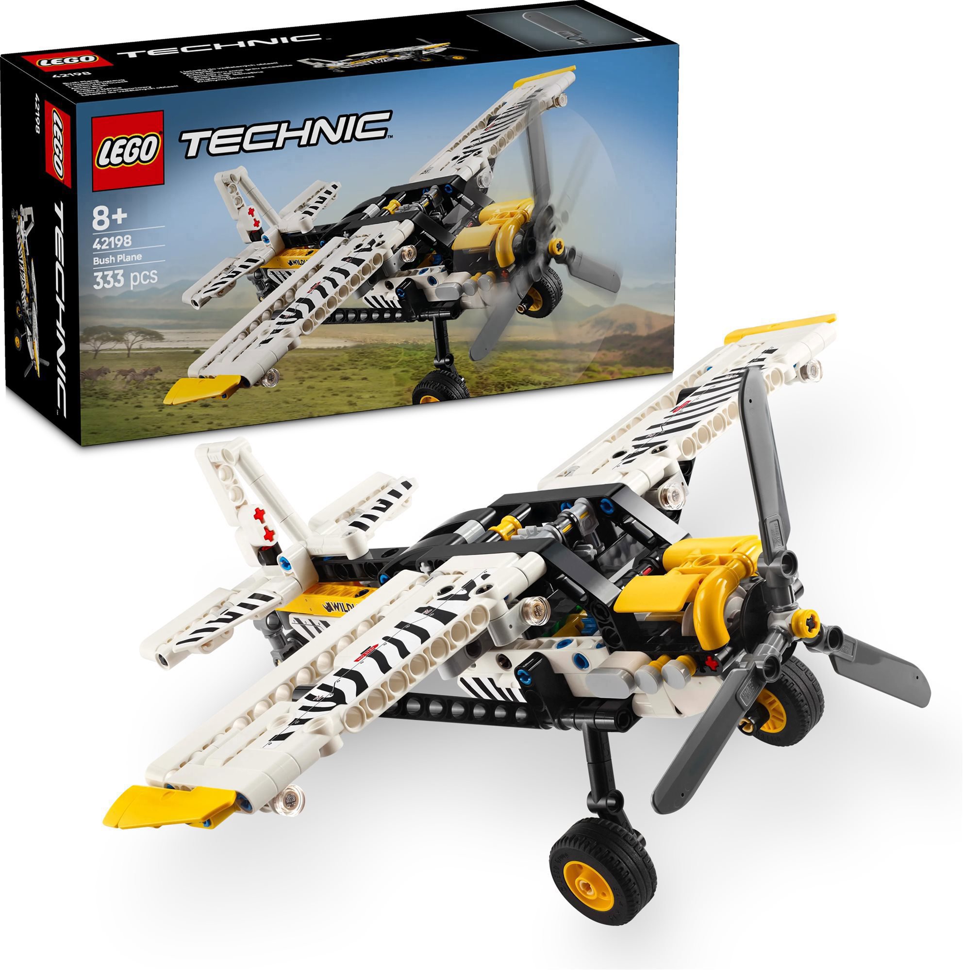 LEGO® Technic 42198 Letadlo do vzdálených oblastí - detailní pohled na stavebnici