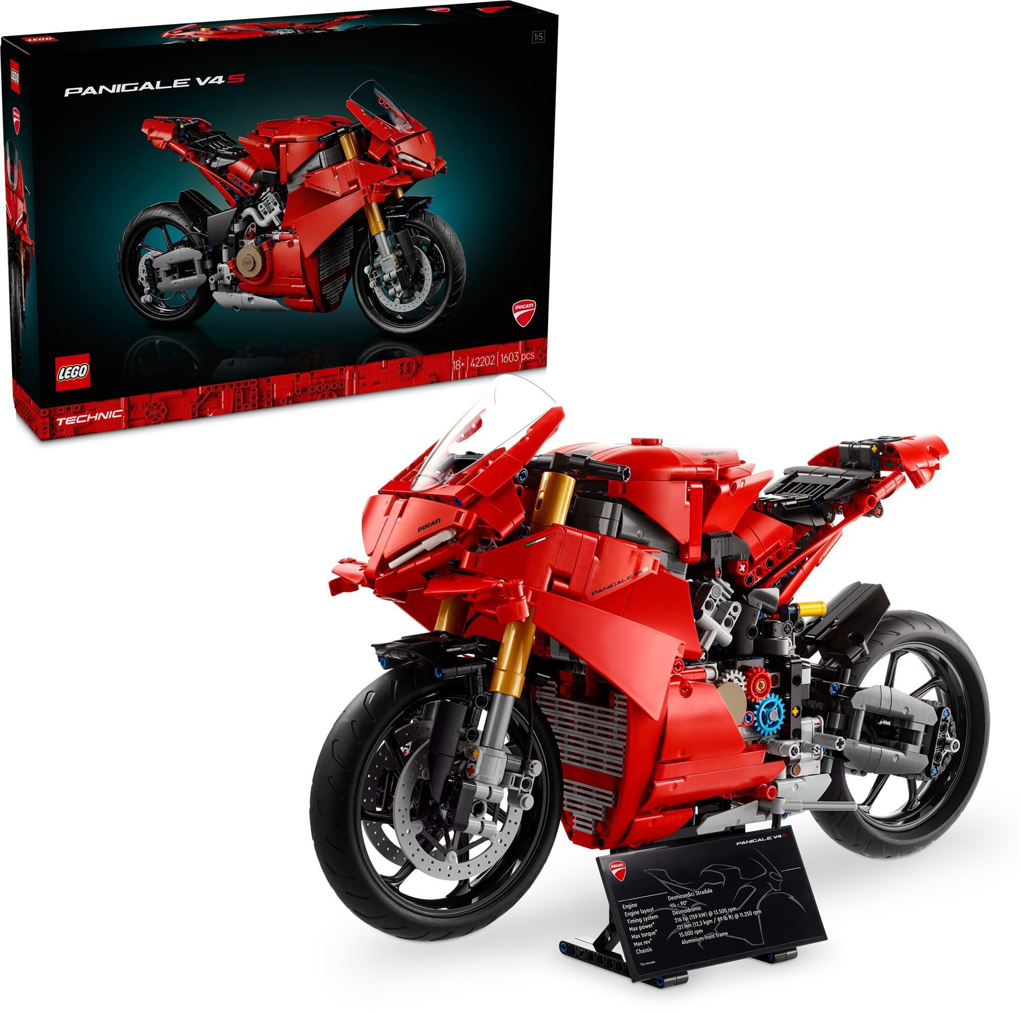 LEGO Technic 42202 Motorka Ducati Panigale V4 S detailní model