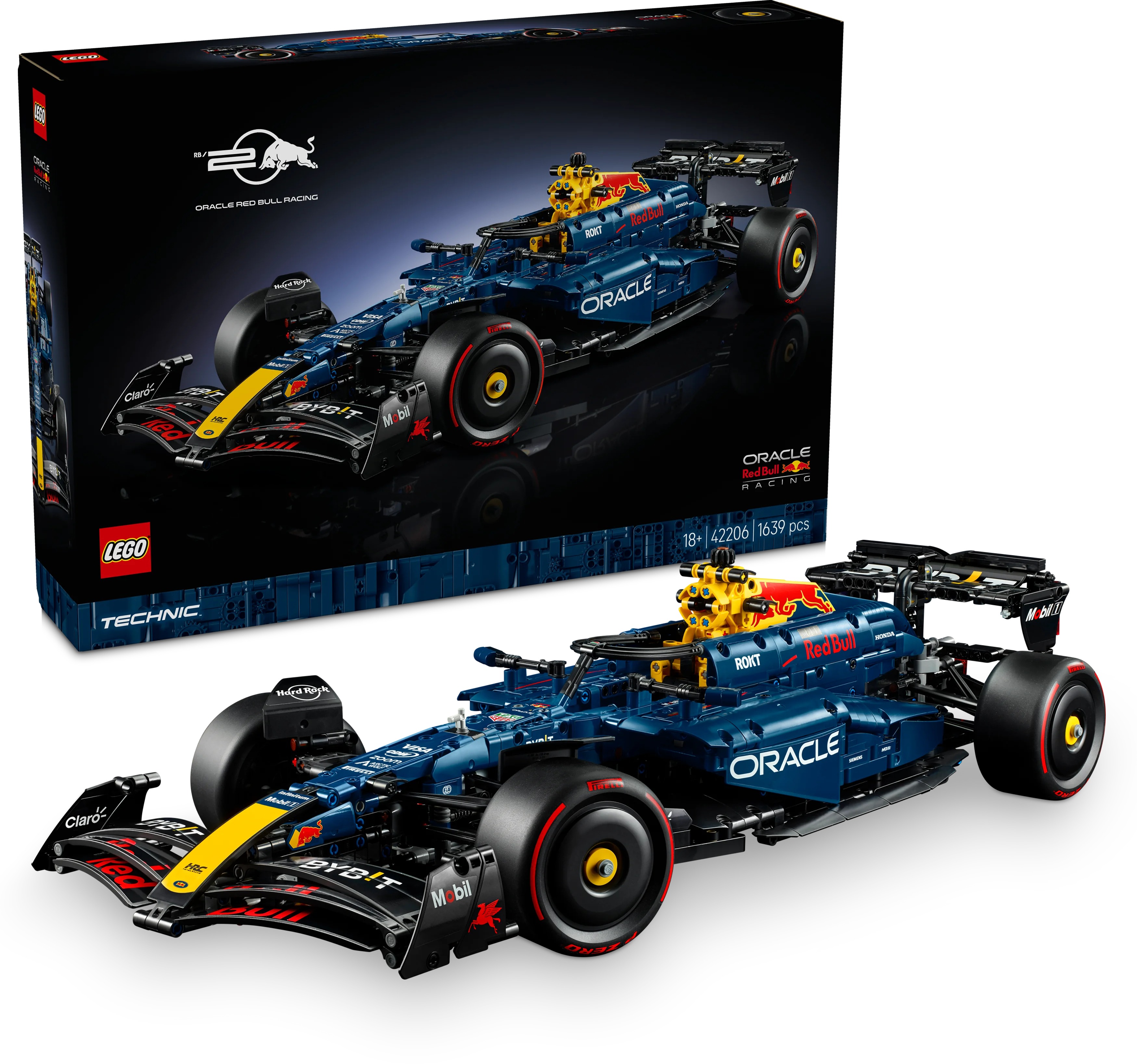LEGO® Technic 42206 Auto Oracle Red Bull Racing RB20 F1 - detailní model závodního auta