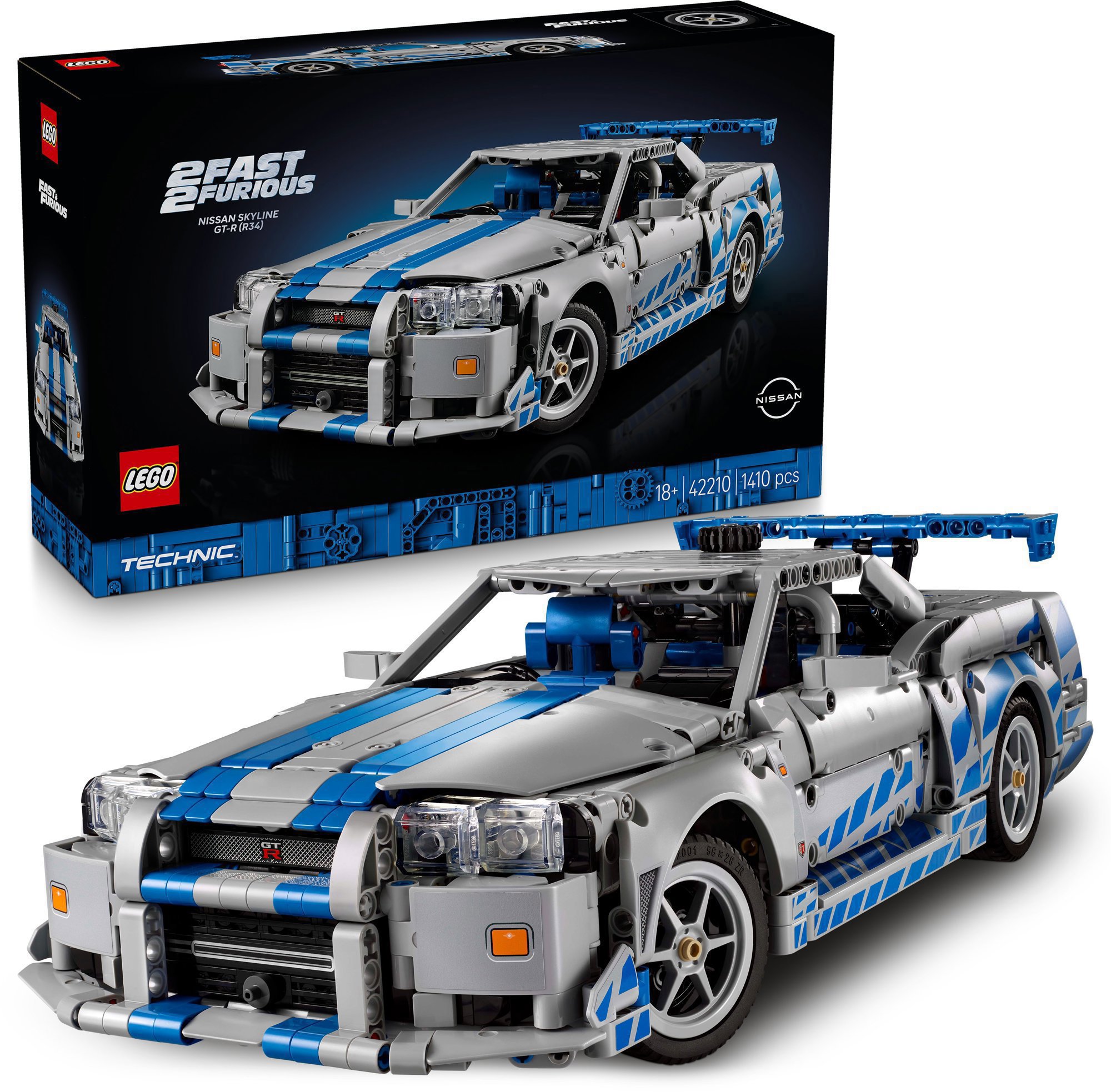 LEGO Technic 42210 Nissan Skyline GT-R (R34) model