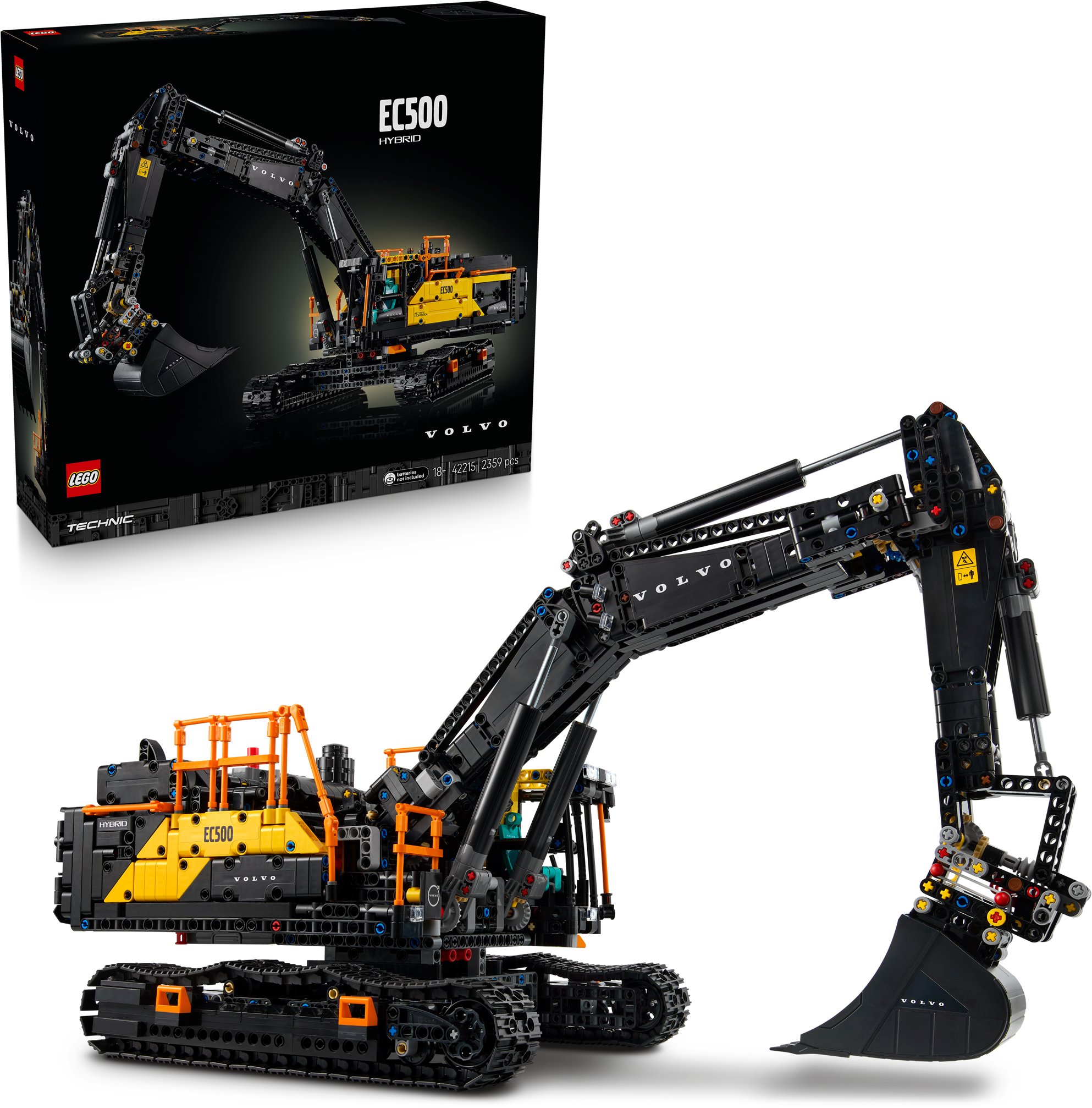 LEGO Technic 42215 Bagr Volvo EC500 Hybrid - detailní model s realistickými funkcemi.