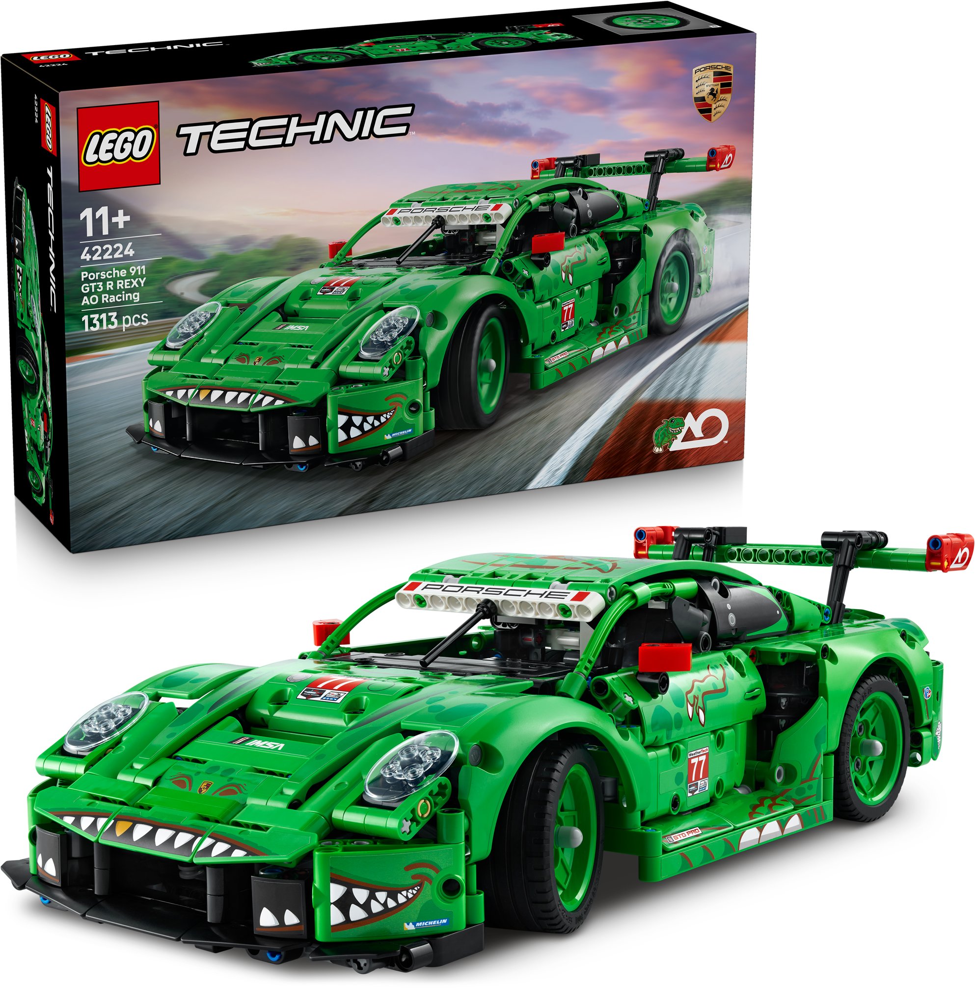 LEGO Technic 42224 Auto Porsche 911 GT3 R REXY AO Racing model