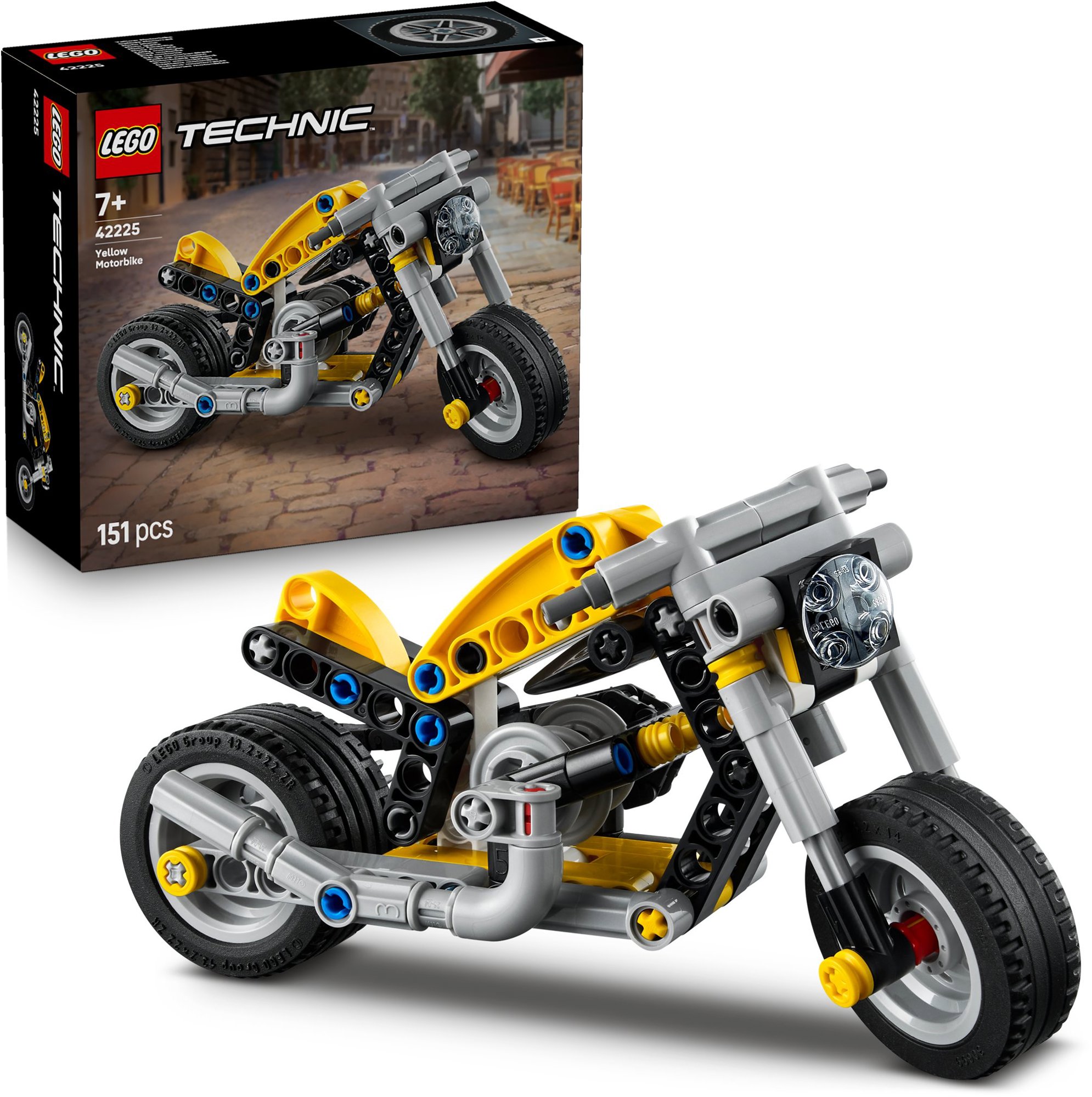 Žlutá motorka z řady LEGO Technic