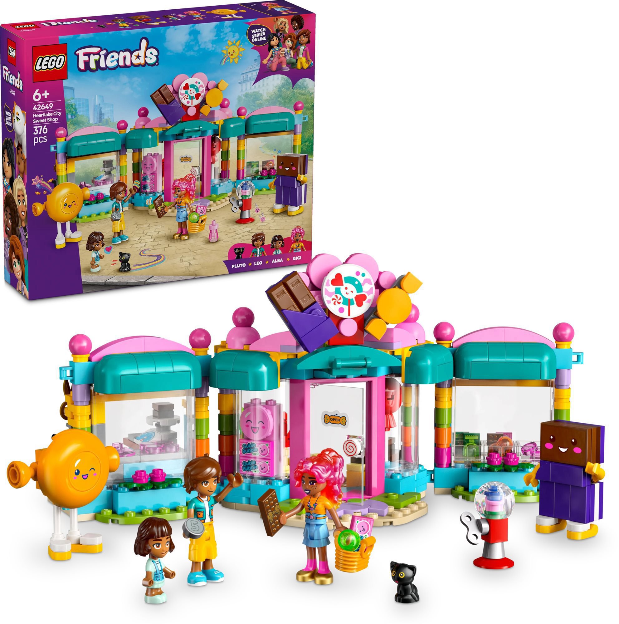 LEGO® Friends 42649 Cukrárna v městečku Heartlake - stavebnice pro děti