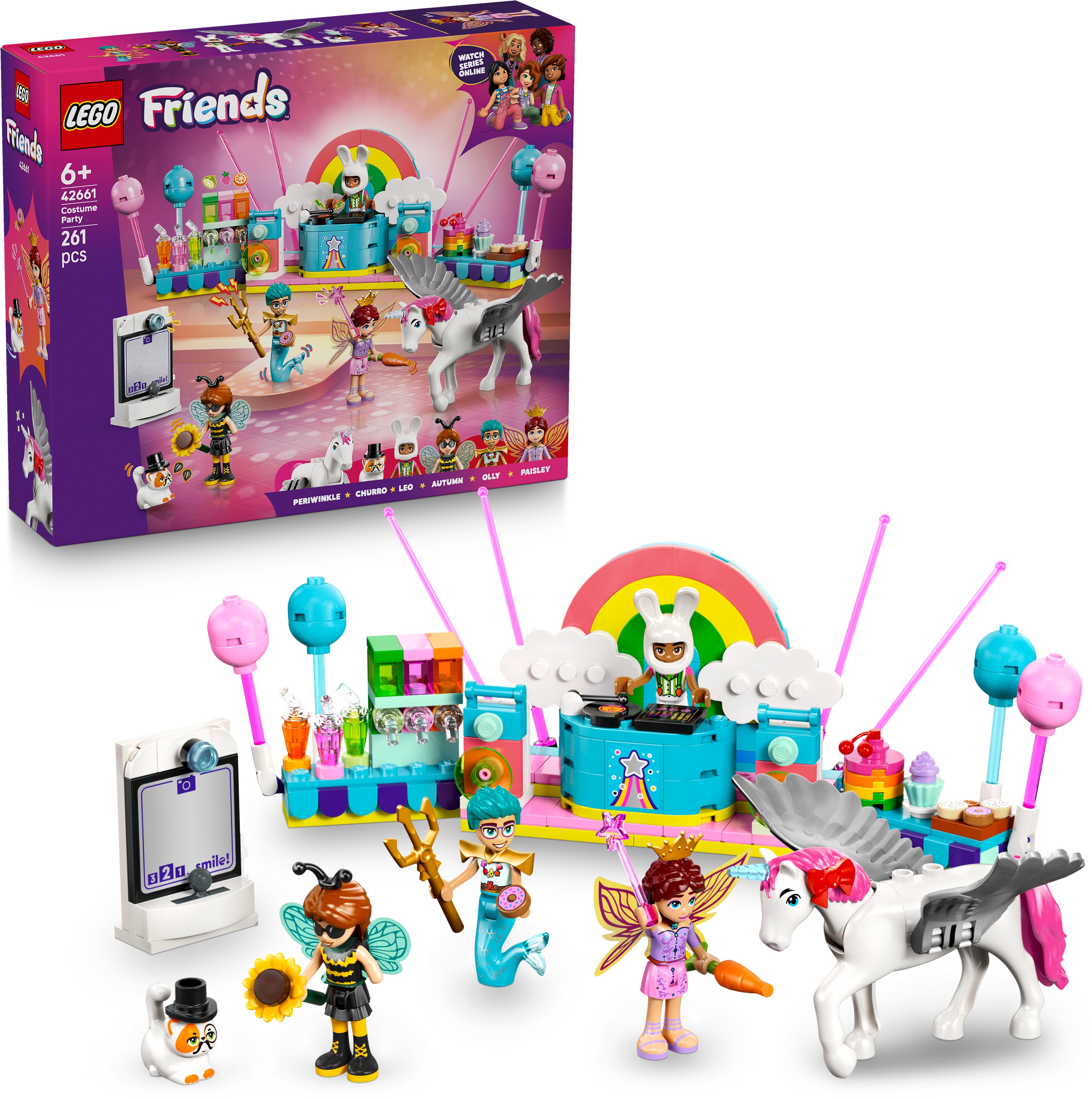LEGO Friends 42661 Kostýmová párty s jednorožcem a vílou