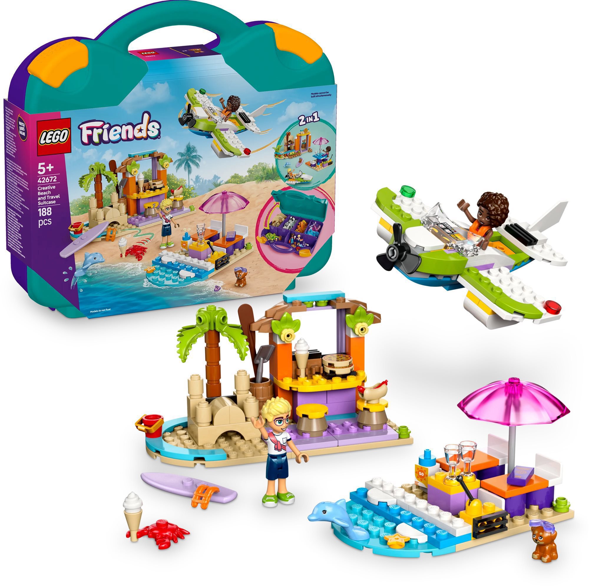 LEGO Friends 42672 Kreativní plážový a cestovní kufřík