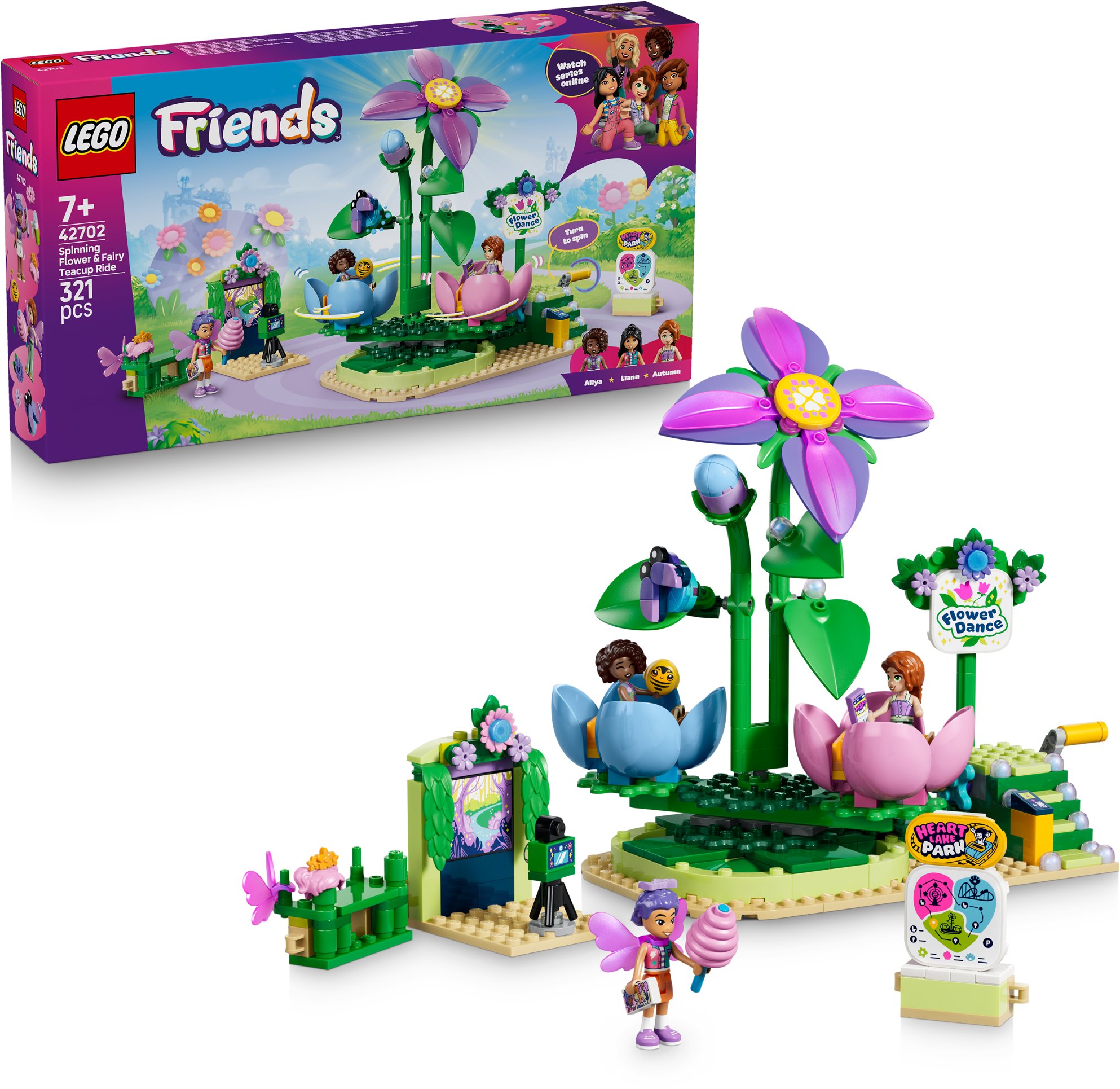 LEGO Friends 42702 Květinový kolotoč s vílami