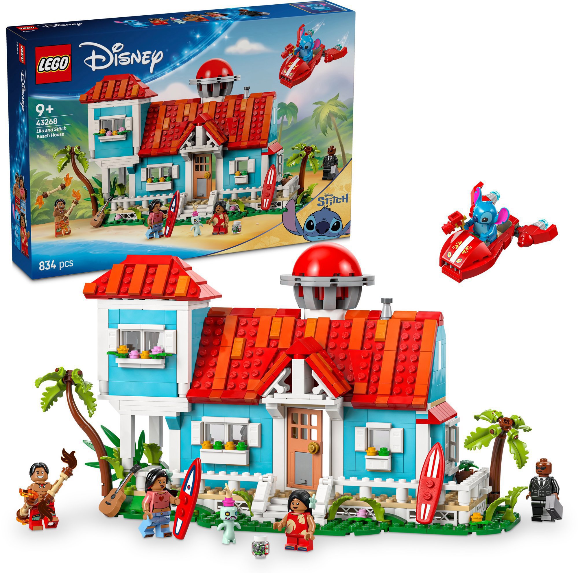 LEGO® | Disney 43268 Lilo a Stitch a domek na pláži - stavebnice pro děti