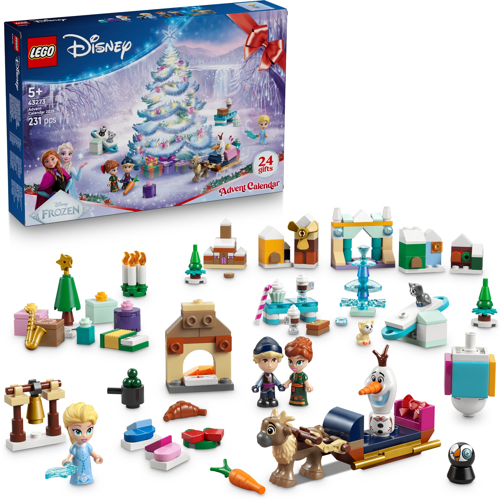 LEGO® Disney 43273 Adventní kalendář 2025 s vánočními motivy