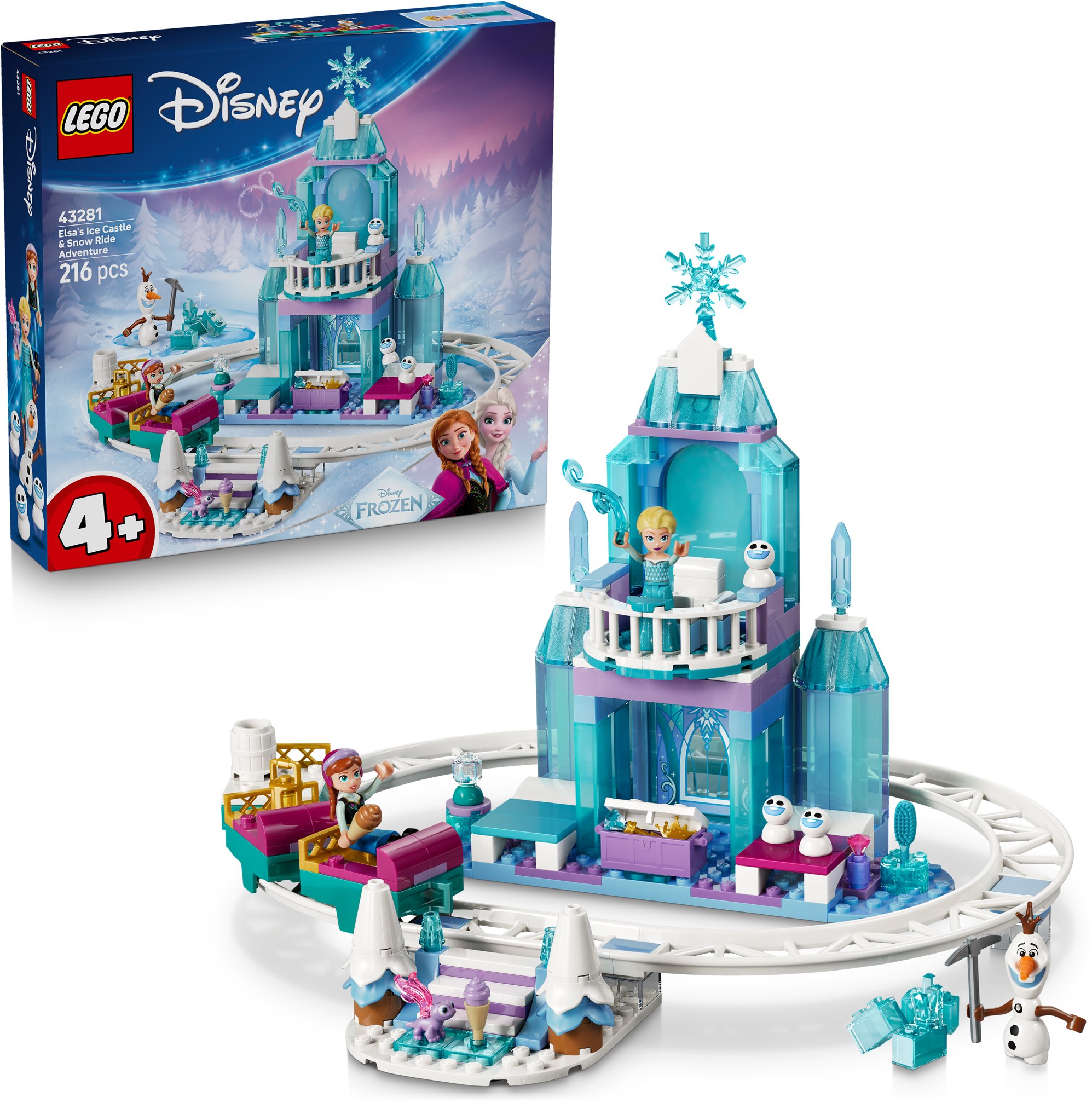 LEGO Disney Princess 43281 Elsin ledový palác a jízda na sněhu