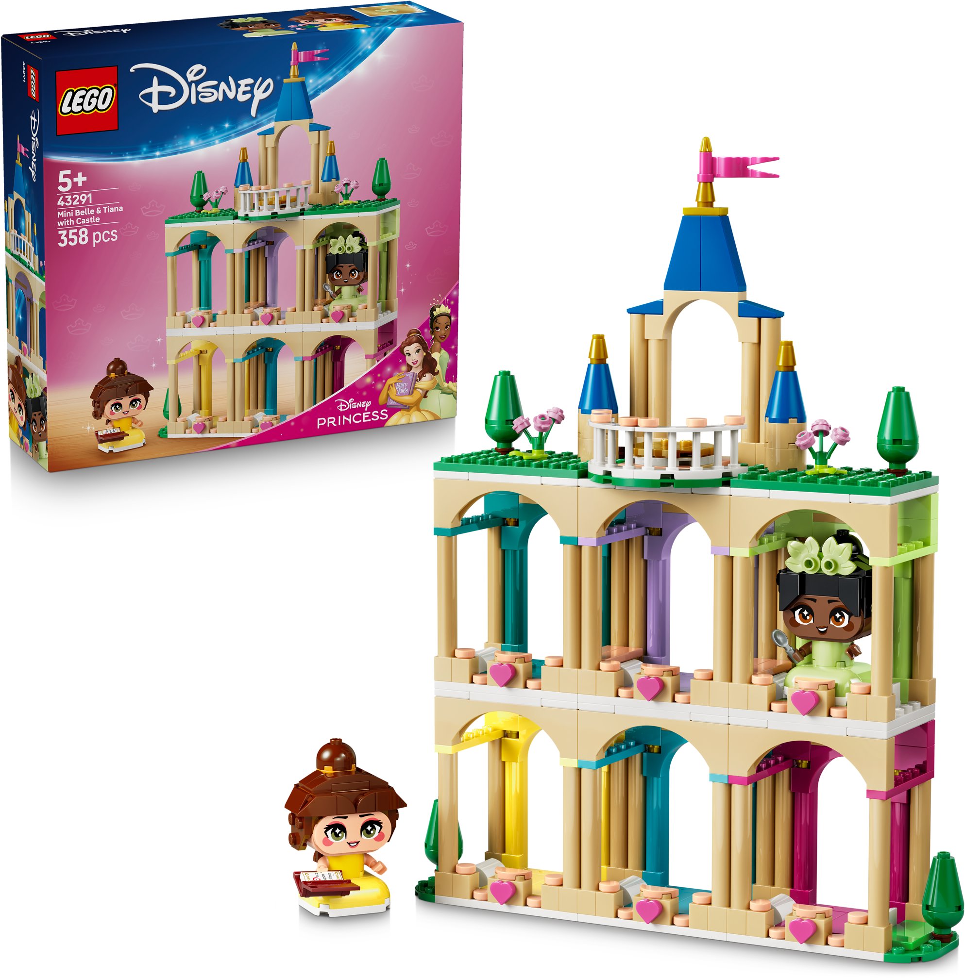 LEGO Disney Princess 43291 Mini Bella a Tiana s hradem